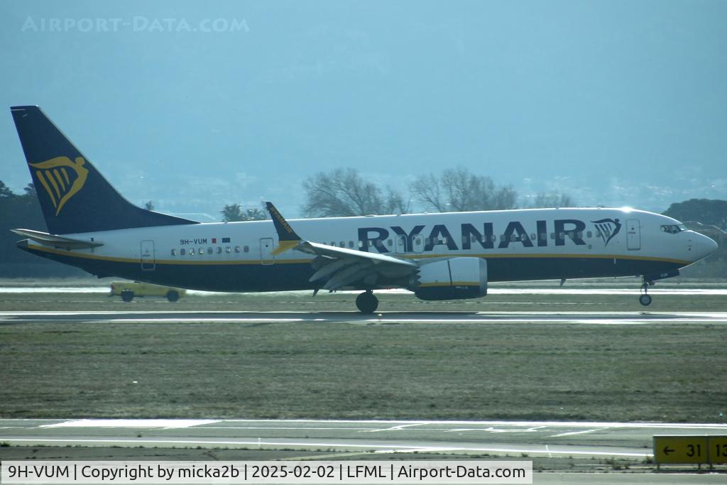 9H-VUM, 2021 Boeing 737-8 MAX C/N 65084, Landing