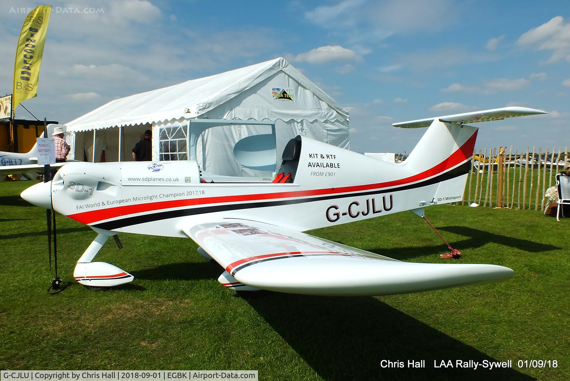 G-CJLU, 2016 Spacek SD-1 Minisport C/N 240, 2018 LAA Rally, Sywell