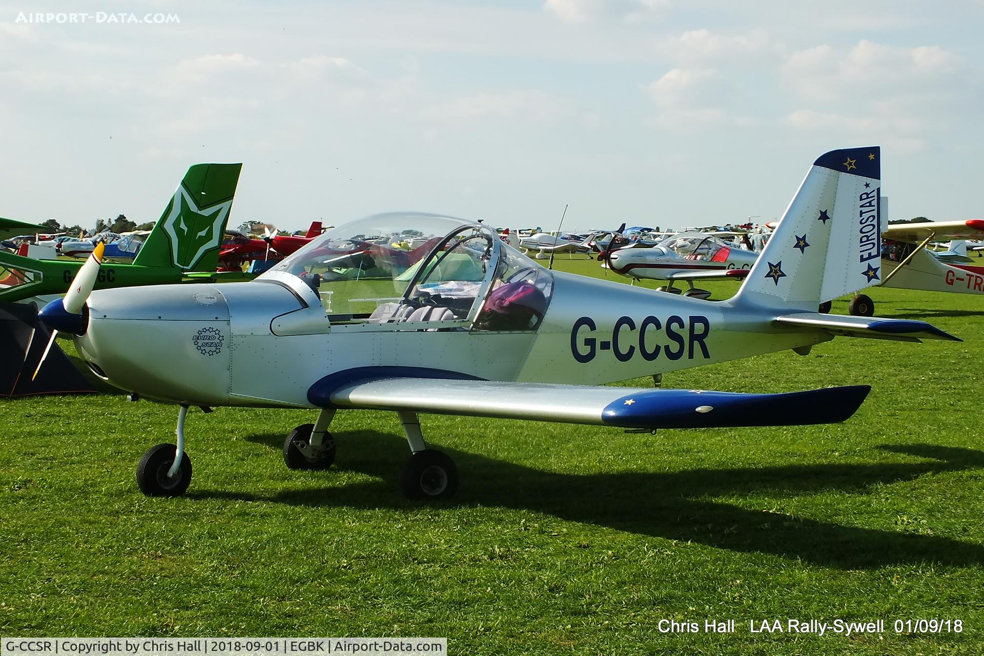 G-CCSR, 2004 Aerotechnik EV-97A Eurostar C/N PFA 315-14174, 2018 LAA Rally, Sywell