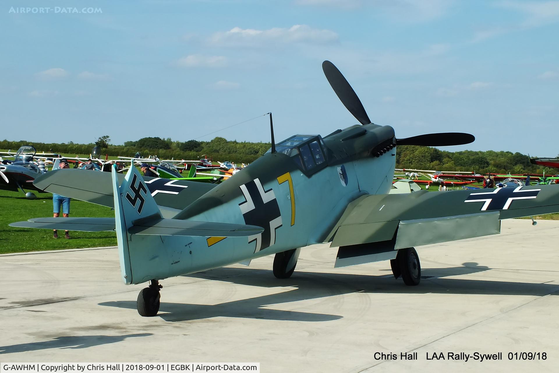 G-AWHM, 1958 Hispano HA-1112-M1L Buchon C/N 187, 2018 LAA Rally, Sywell