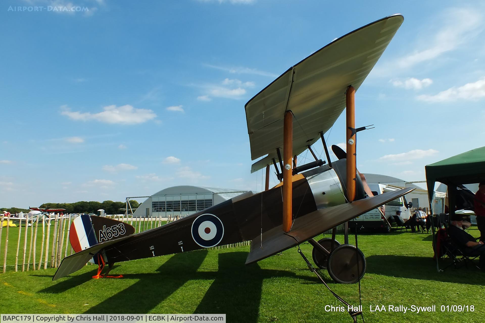 BAPC179, Sopwith Pup Replica C/N BAPC.179, 2018 LAA Rally, Sywell