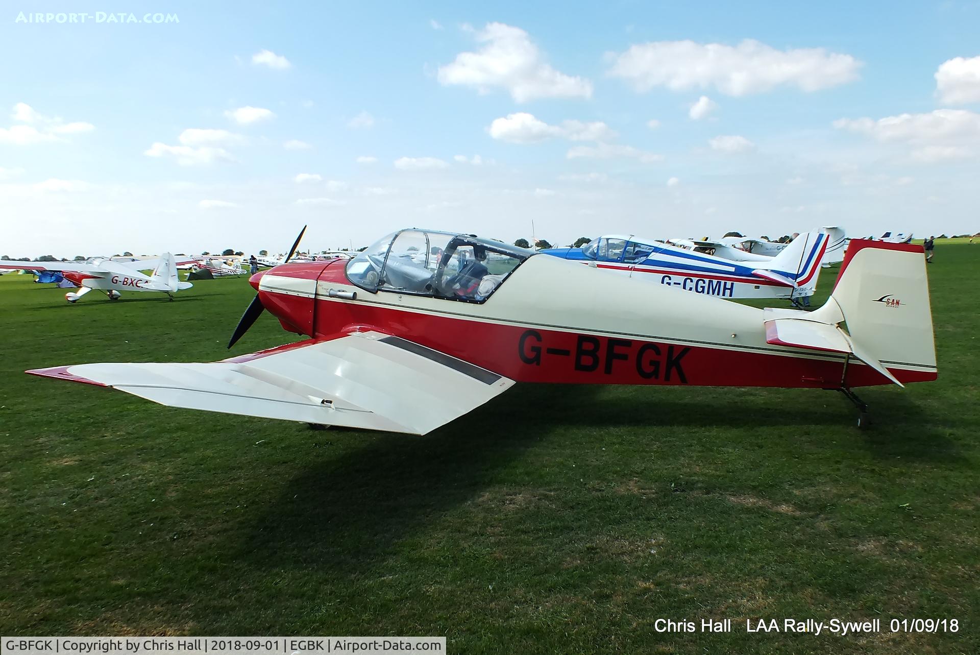 G-BFGK, 1957 SAN Jodel D-117 Grand Tourisme C/N 644, 2018 LAA Rally, Sywell
