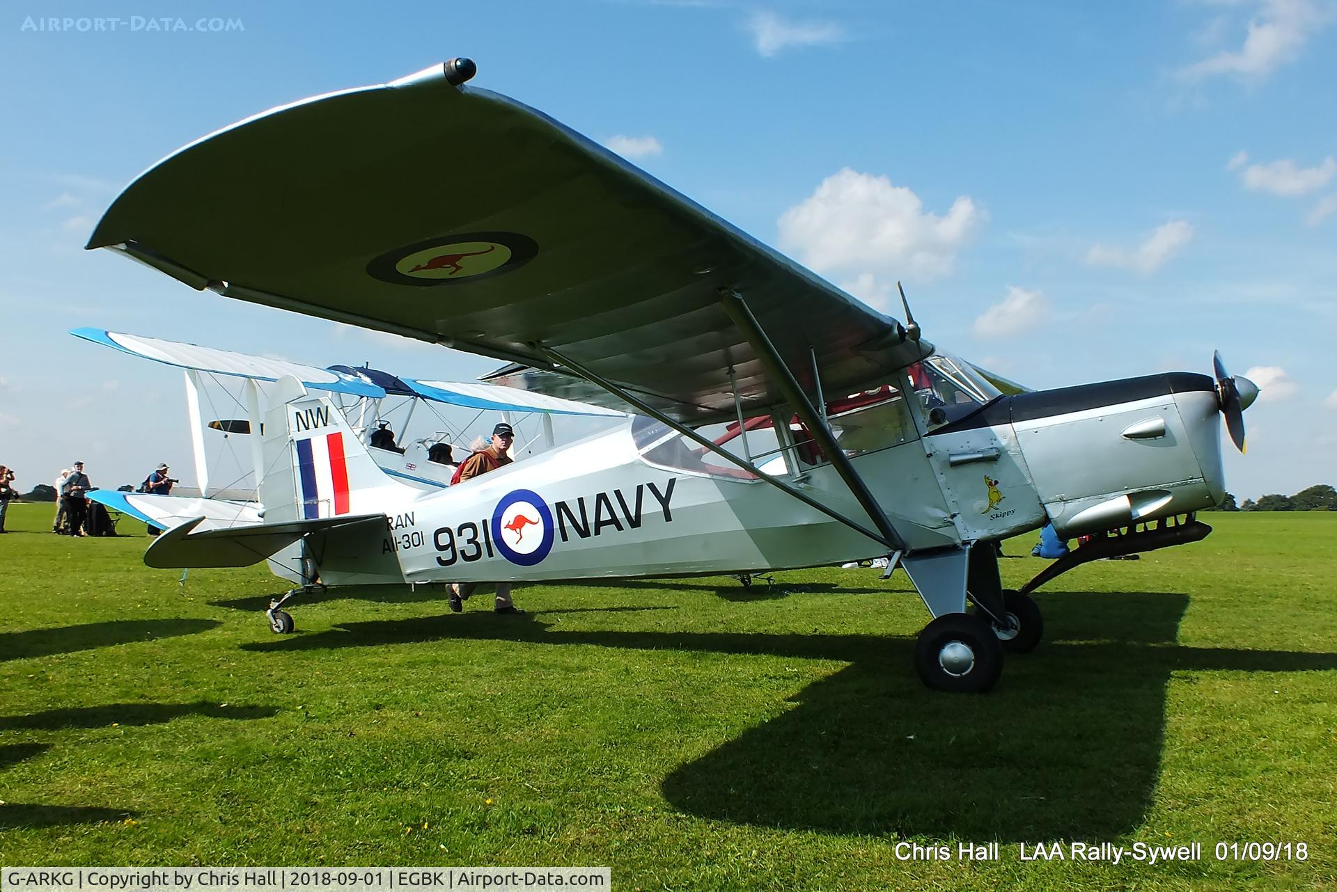 G-ARKG, 1952 Auster J-5G Autocar C/N 3061, 2018 LAA Rally, Sywell