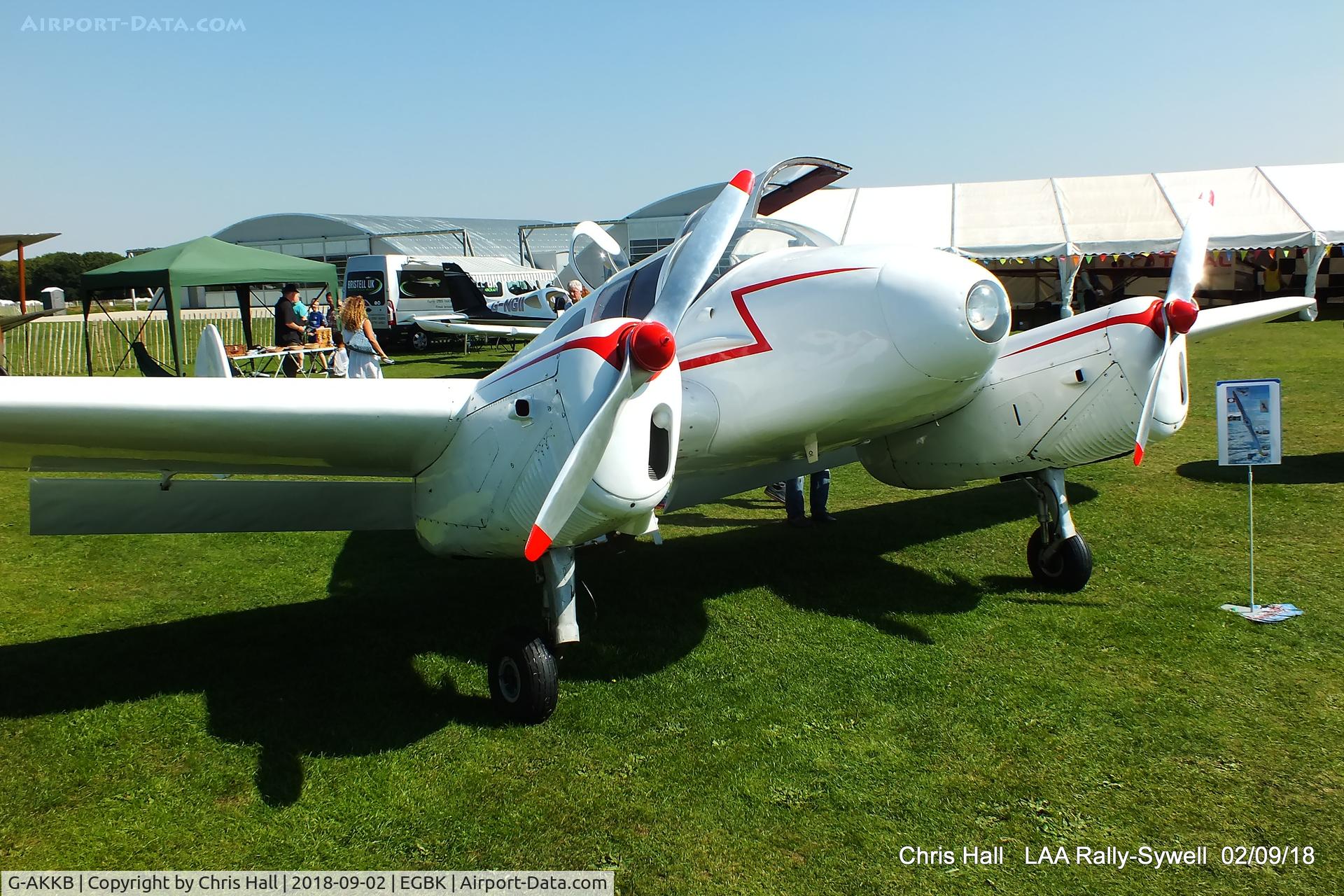 G-AKKB, 1947 Miles M-65 Gemini 1A C/N 6537, 2018 LAA Rally, Sywell