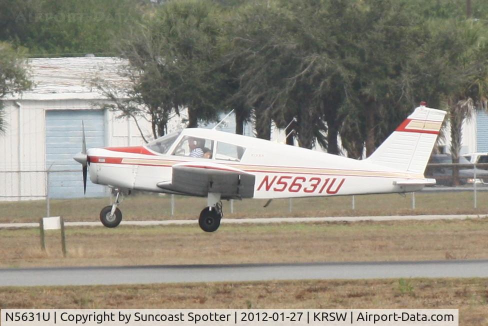 N5631U, 1969 Piper PA-28-140 C/N 28-26427, N5631U arrives on Runway 32 at Sarasota-Bradenton International Airport