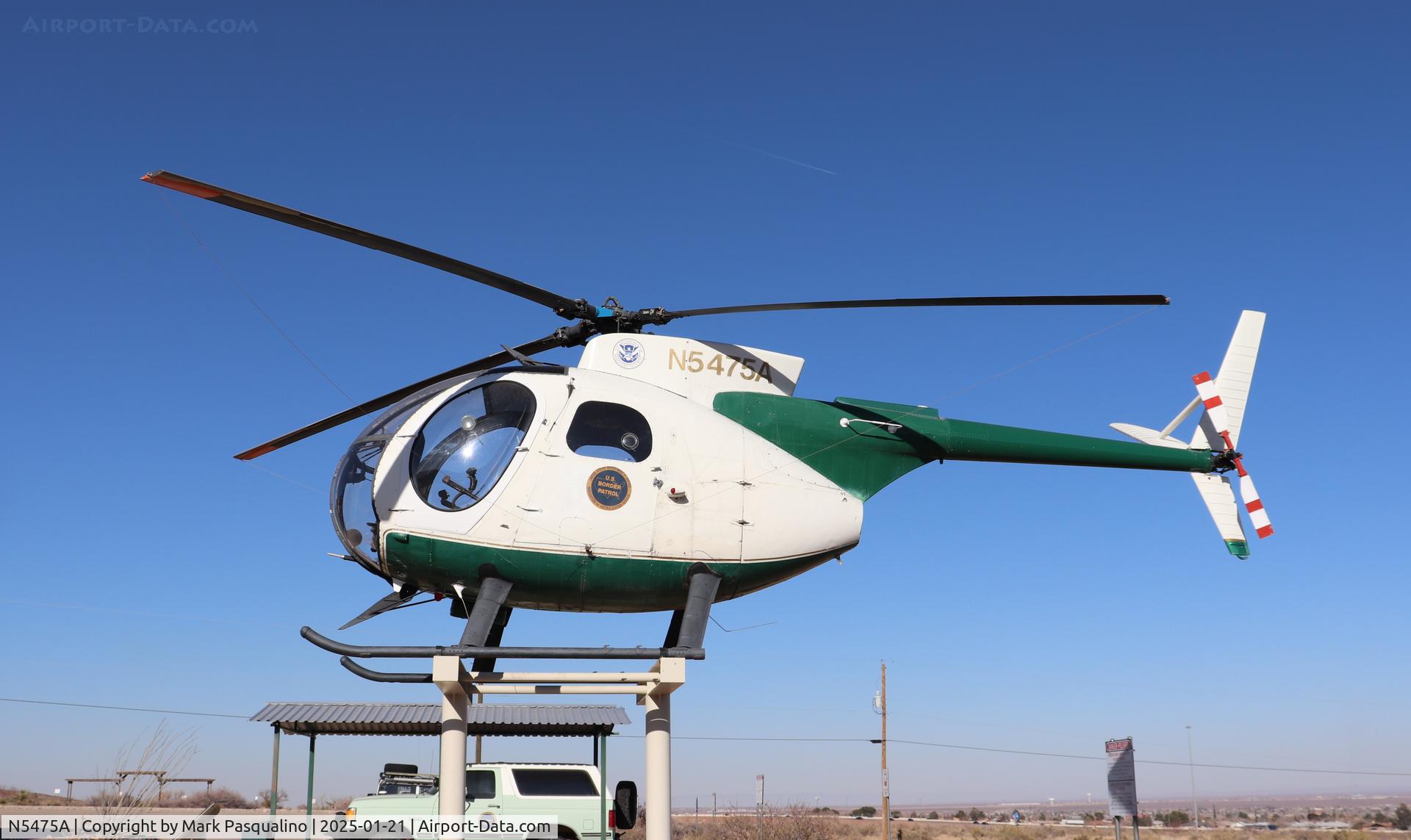 N5475A, Hughes OH-6A C/N 67-16089, Hughes OH-6A located at the National Border Patrol Museum in El Paso, Texas