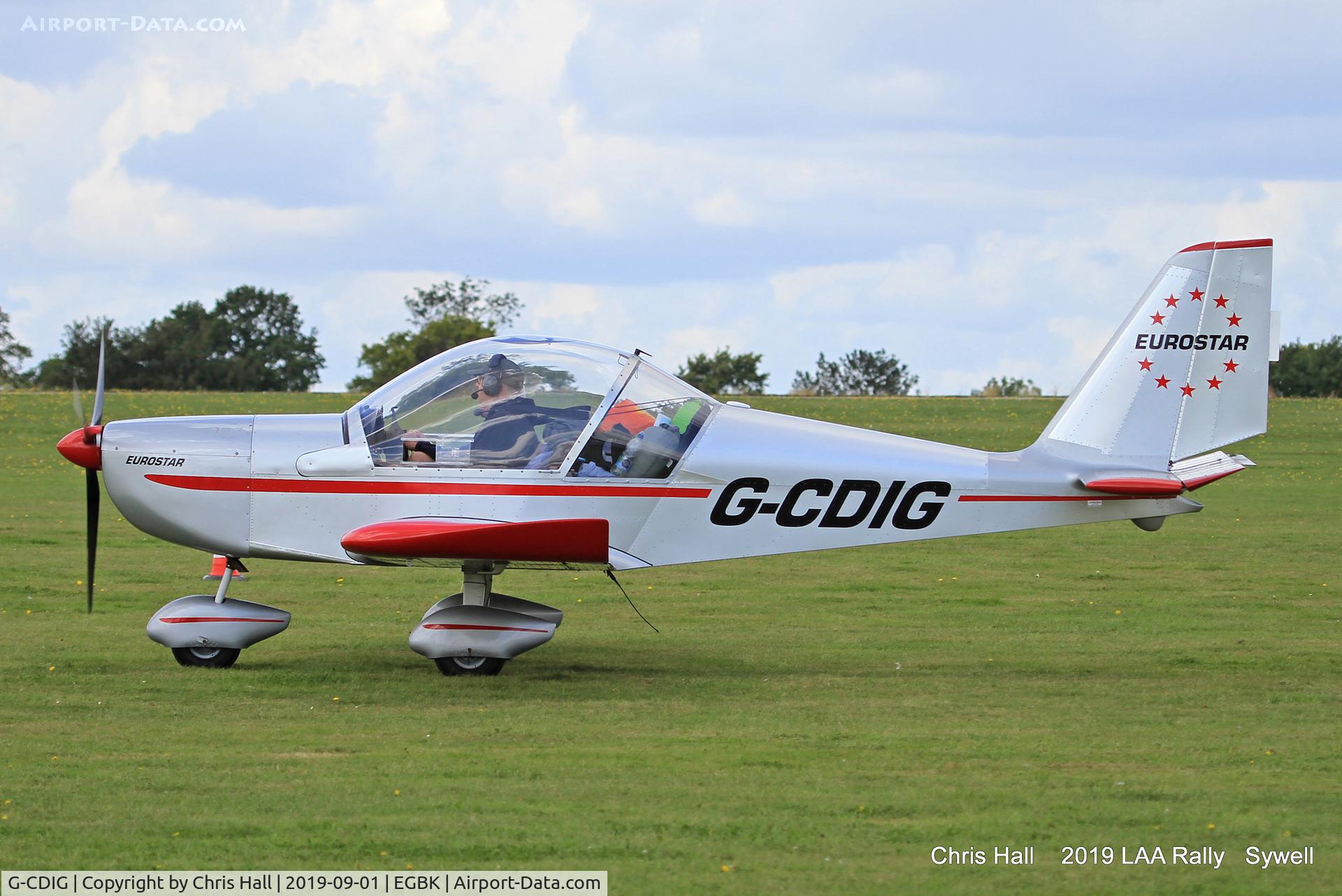 G-CDIG, 2005 Aerotechnik EV-97 Eurostar C/N PFA 315-14353, 2019 LAA Rally, Sywell