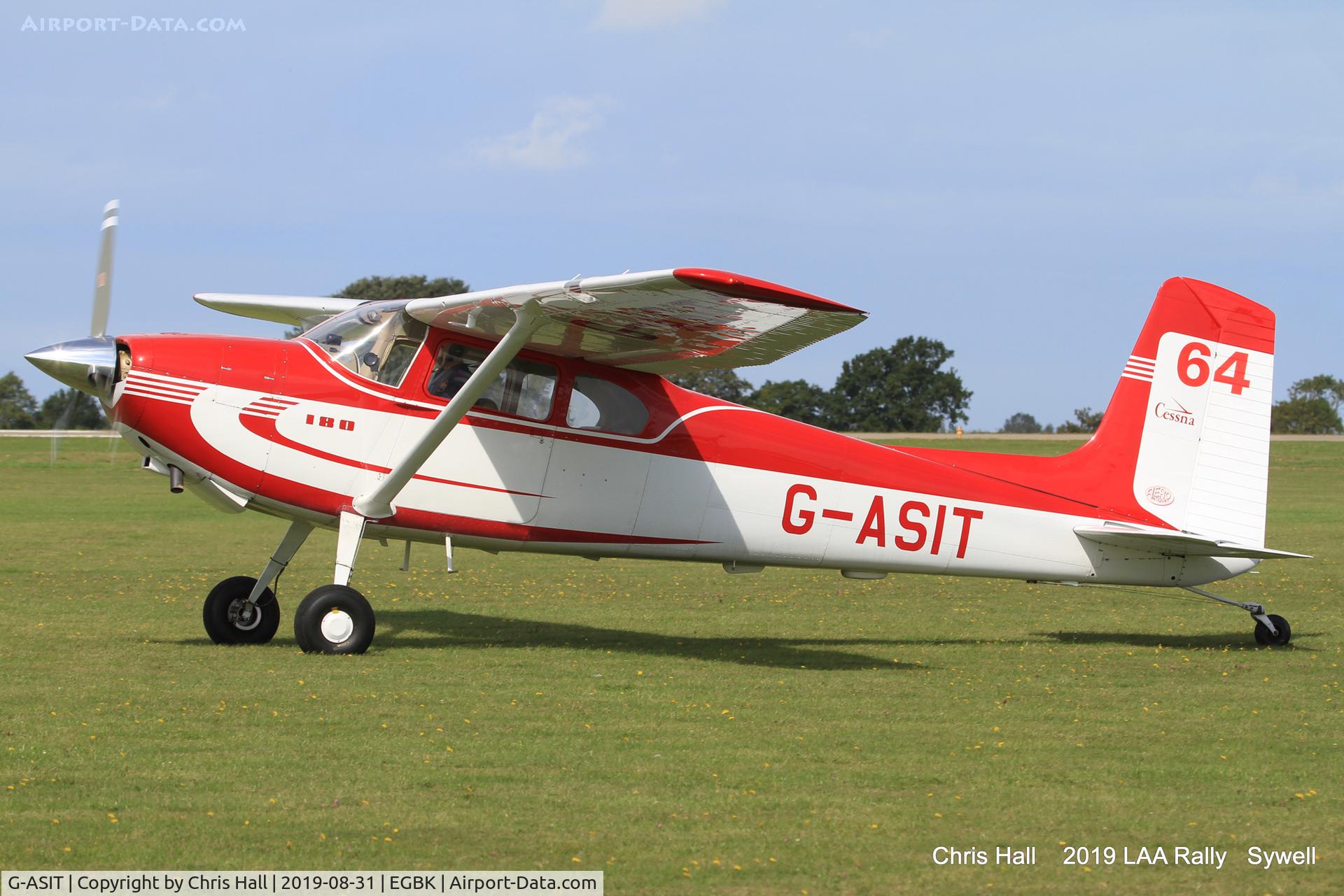 G-ASIT, 1956 Cessna 180 C/N 32567, 2019 LAA Rally, Sywell