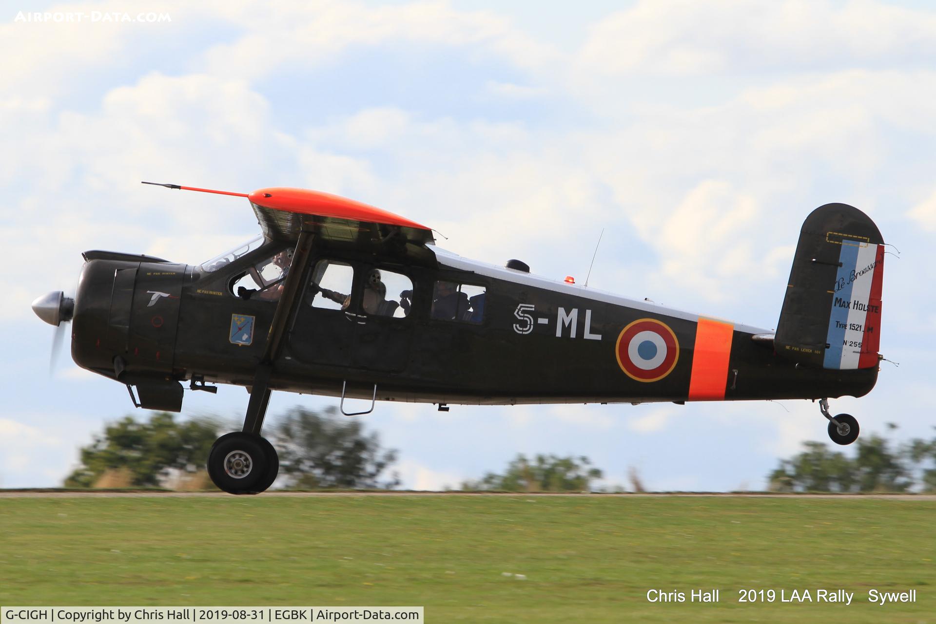 G-CIGH, 1960 Max Holste MH.1521M Broussard C/N 255, 2019 LAA Rally, Sywell