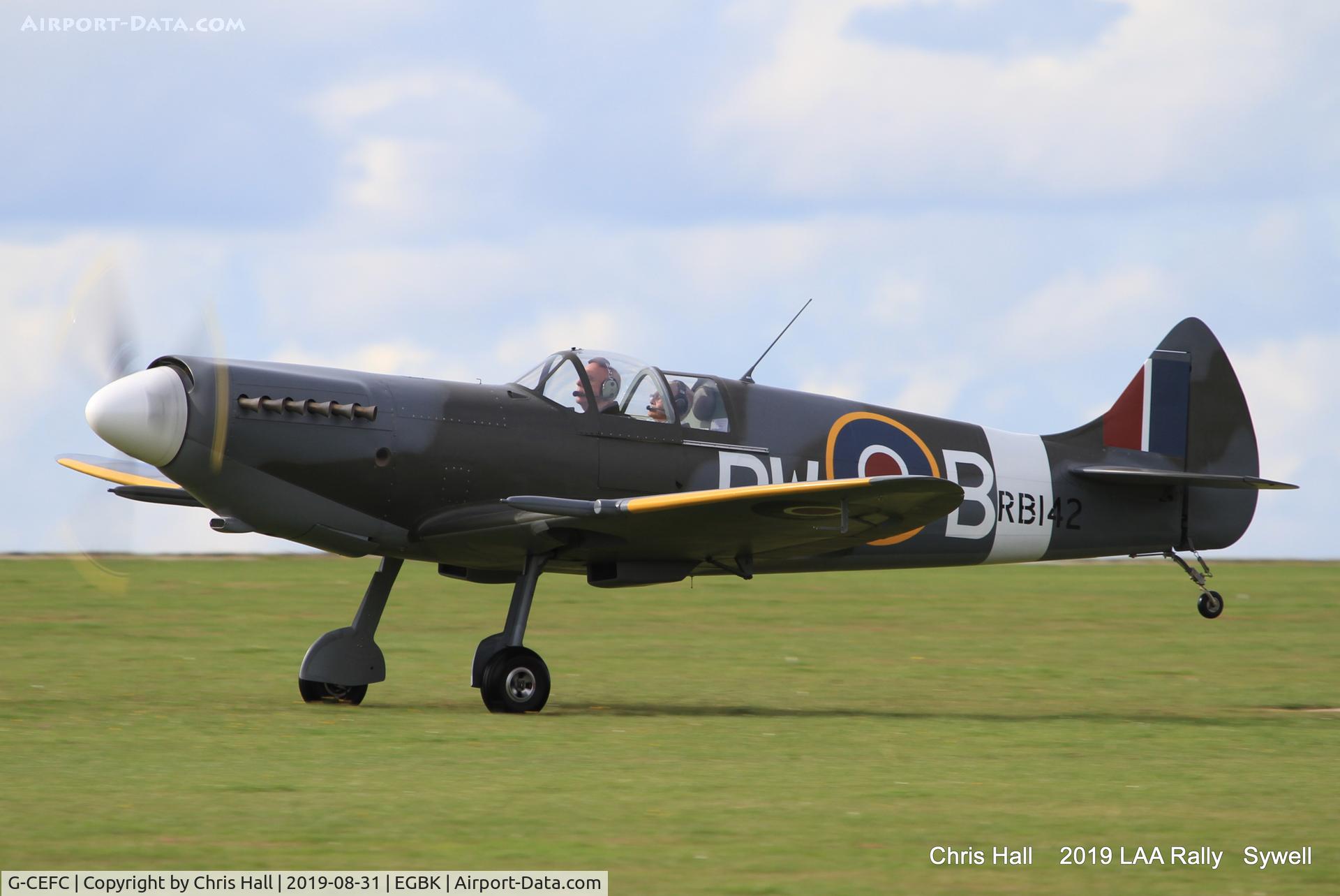 G-CEFC, 2006 Supermarine Aircraft Spitfire Mk.26 C/N PFA 324-14417, 2019 LAA Rally, Sywell