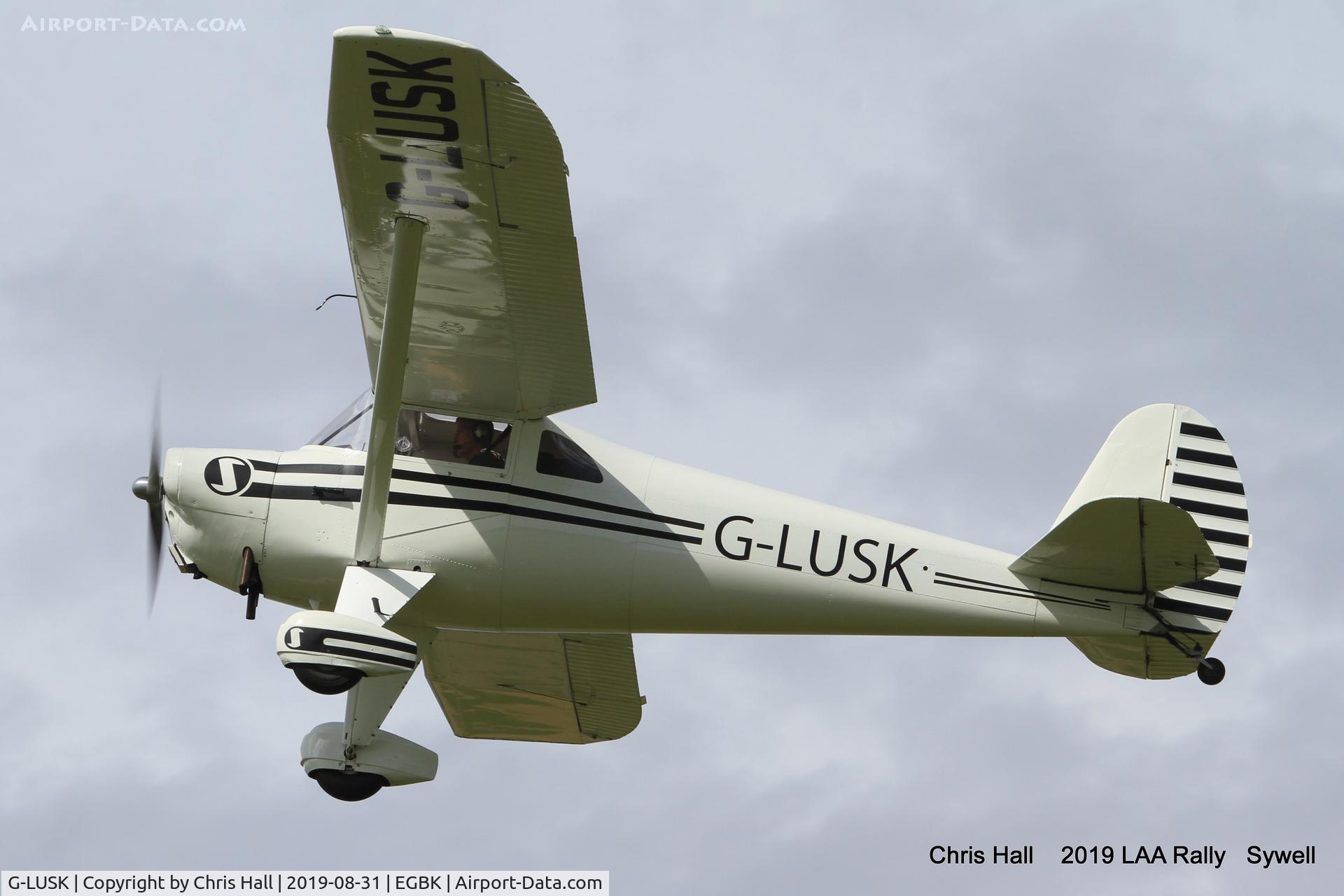 G-LUSK, 1947 Luscombe 8F Silvaire C/N 3795, 2019 LAA Rally, Sywell