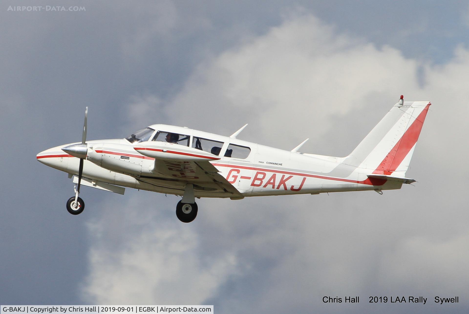 G-BAKJ, 1966 Piper PA-30-160 B Twin Comanche C/N 30-1232, 2019 LAA Rally, Sywell