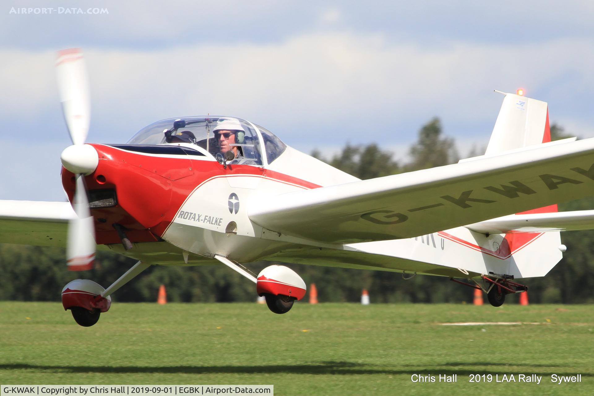 G-KWAK, 1995 Scheibe SF-25C Falke C/N 44581, 2019 LAA Rally, Sywell