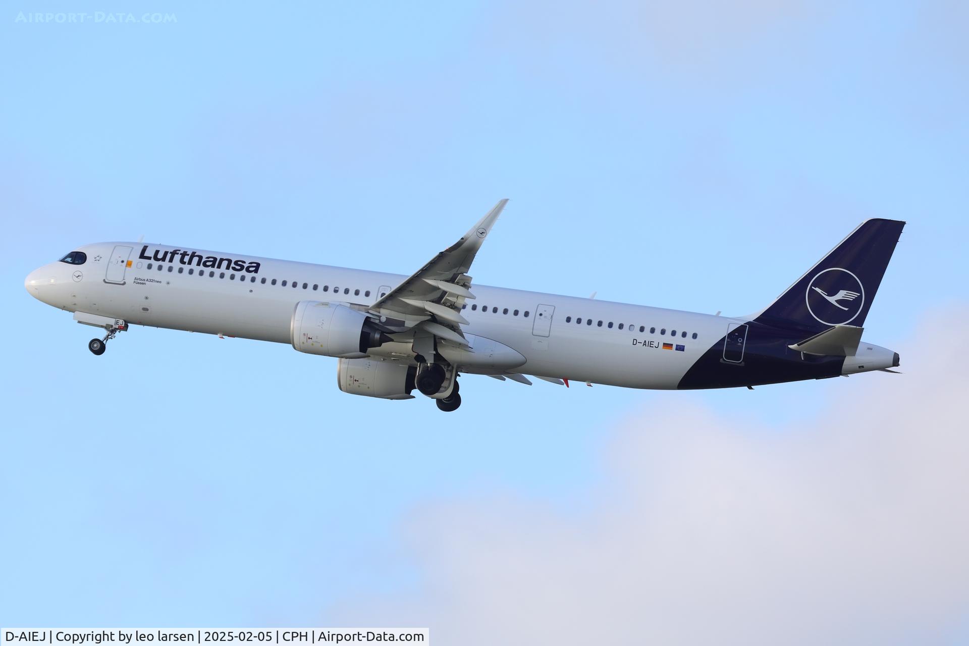 D-AIEJ, 2021 Airbus A321-271 NX C/N 10340, Copenhagen 5.2.2025