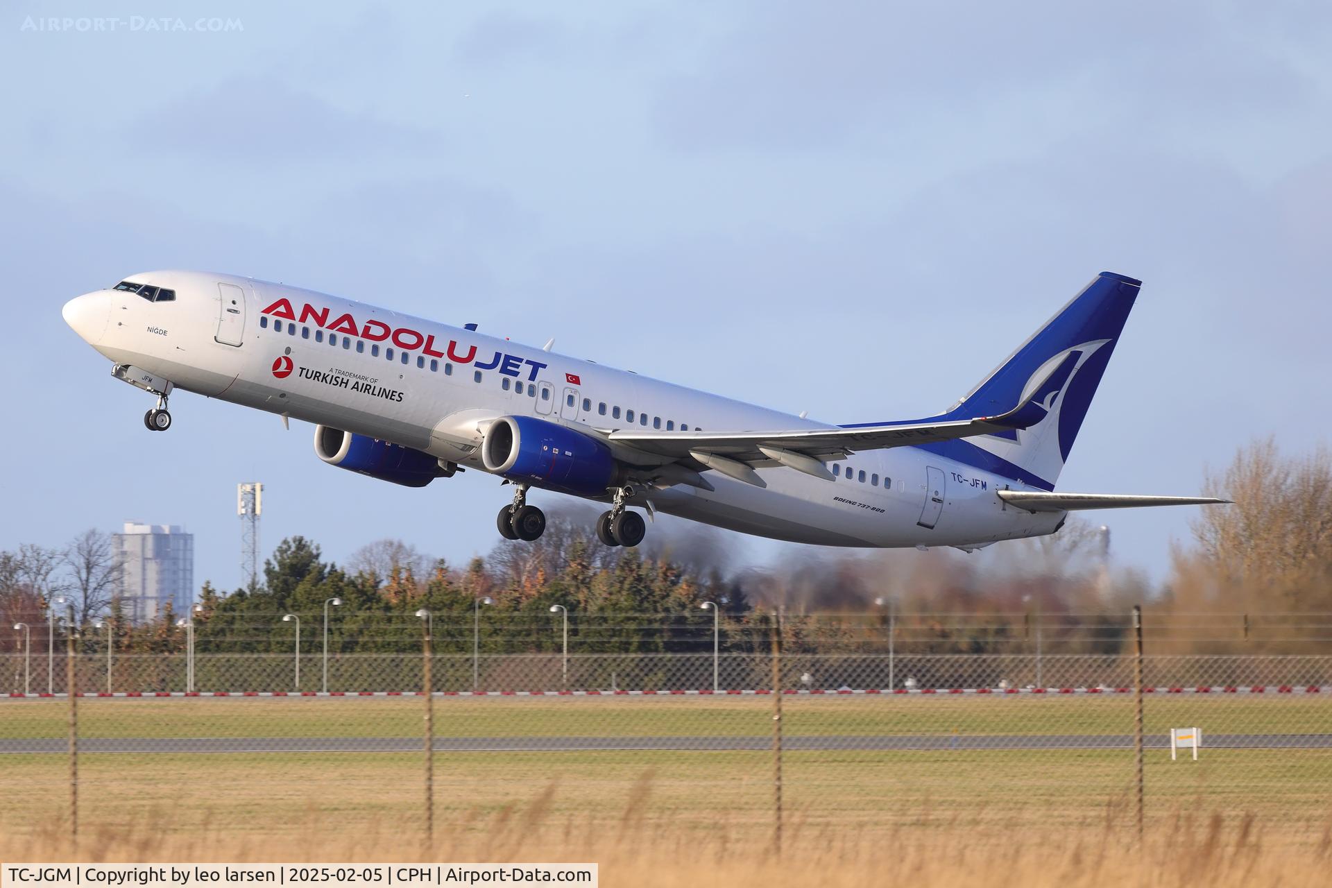 TC-JGM, 2006 Boeing 737-8F2 C/N 34411, Copenhagen 5.2.2025