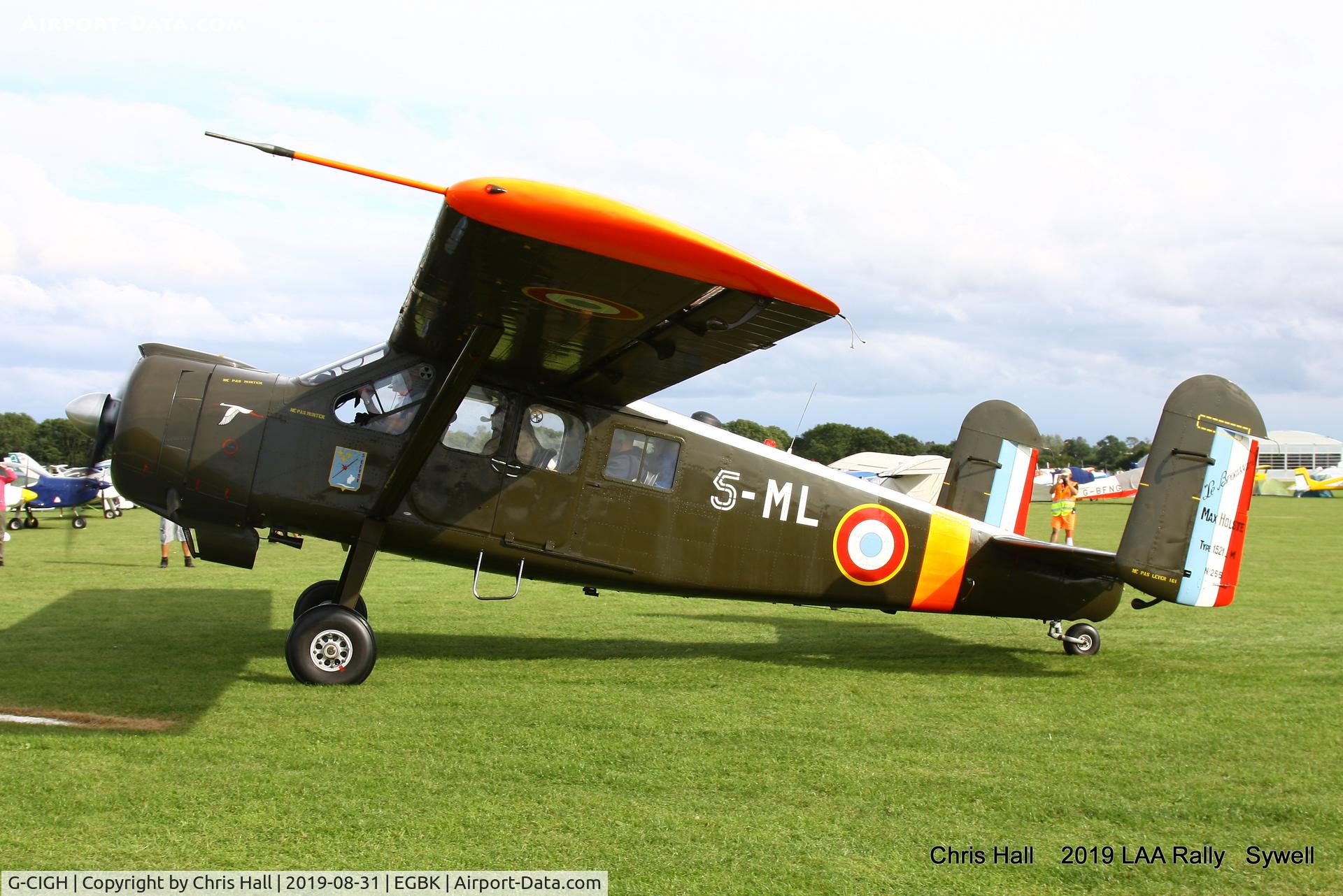 G-CIGH, 1960 Max Holste MH.1521M Broussard C/N 255, 2019 LAA Rally, Sywell