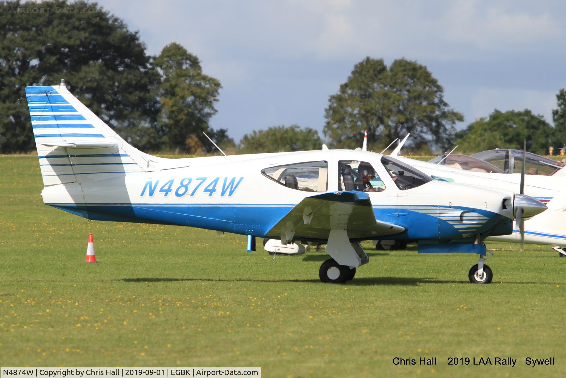 N4874W, 1977 Rockwell International 114 Commander C/N 14204, 2019 LAA Rally, Sywell