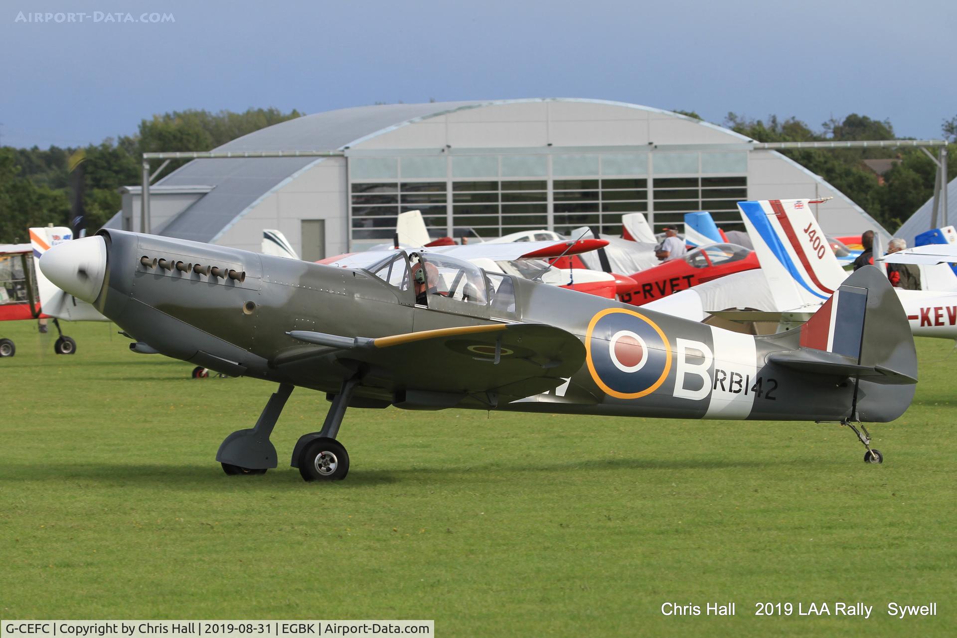 G-CEFC, 2006 Supermarine Aircraft Spitfire Mk.26 C/N PFA 324-14417, 2019 LAA Rally, Sywell