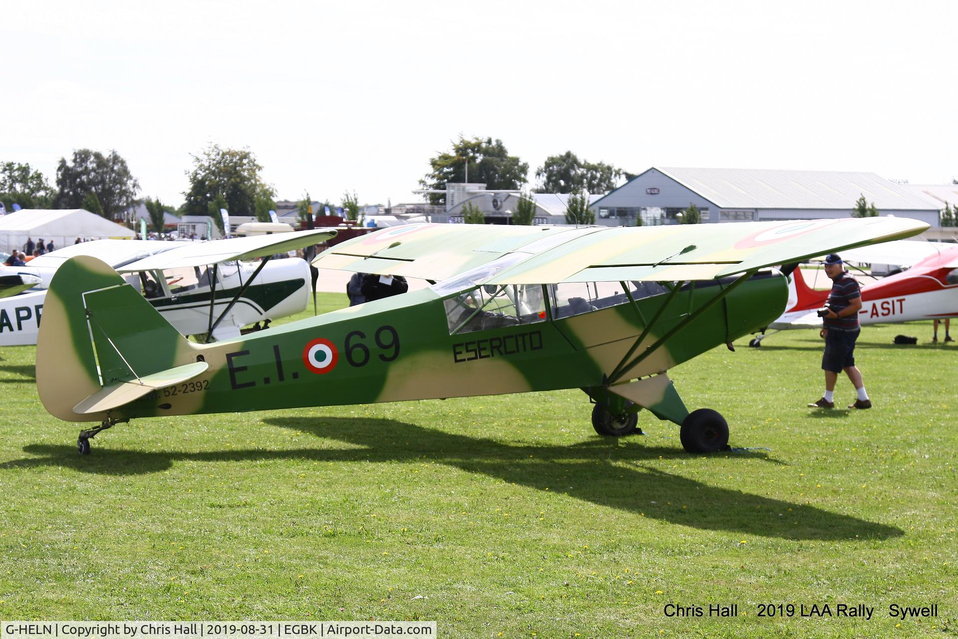 G-HELN, 1958 Piper L-21B Super Cub (PA-18-135) C/N 18-3400, 2019 LAA Rally, Sywell