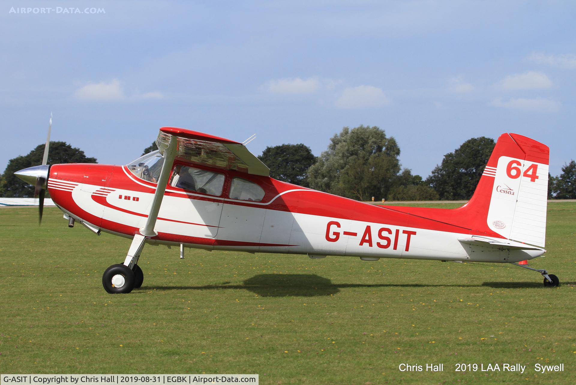 G-ASIT, 1956 Cessna 180 C/N 32567, 2019 LAA Rally, Sywell