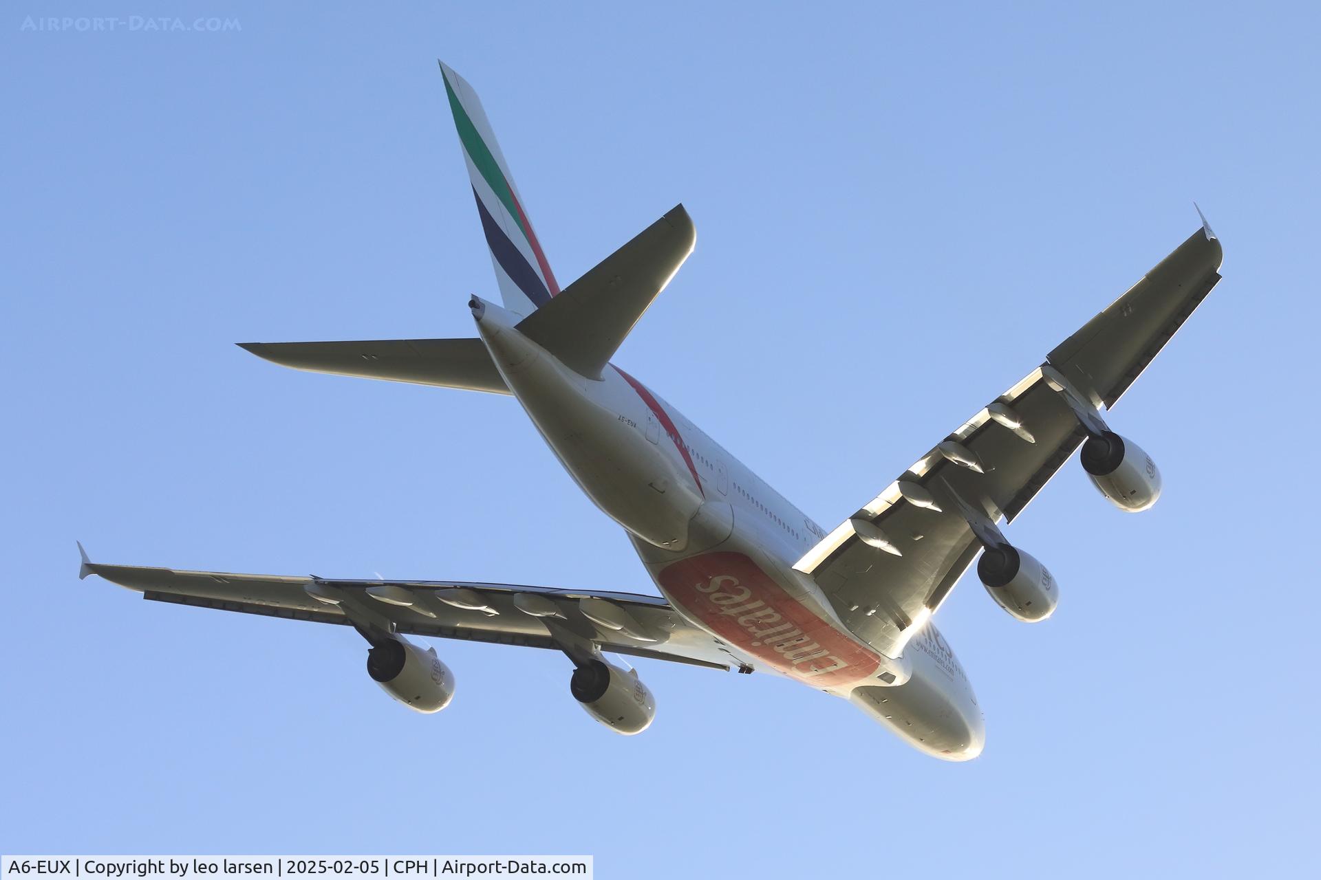 A6-EUX, 2017 Airbus A380-842 C/N 241, Copenhagen 5.2.2025-