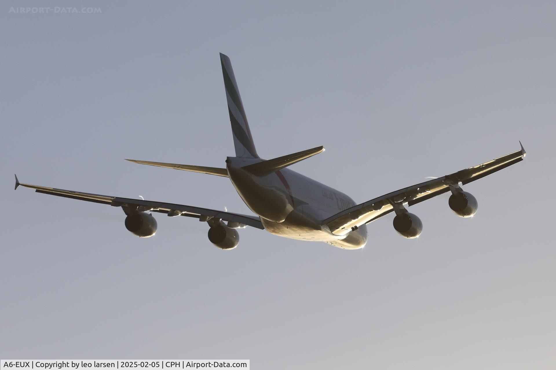 A6-EUX, 2017 Airbus A380-842 C/N 241, Copenhagen 5.2.2025