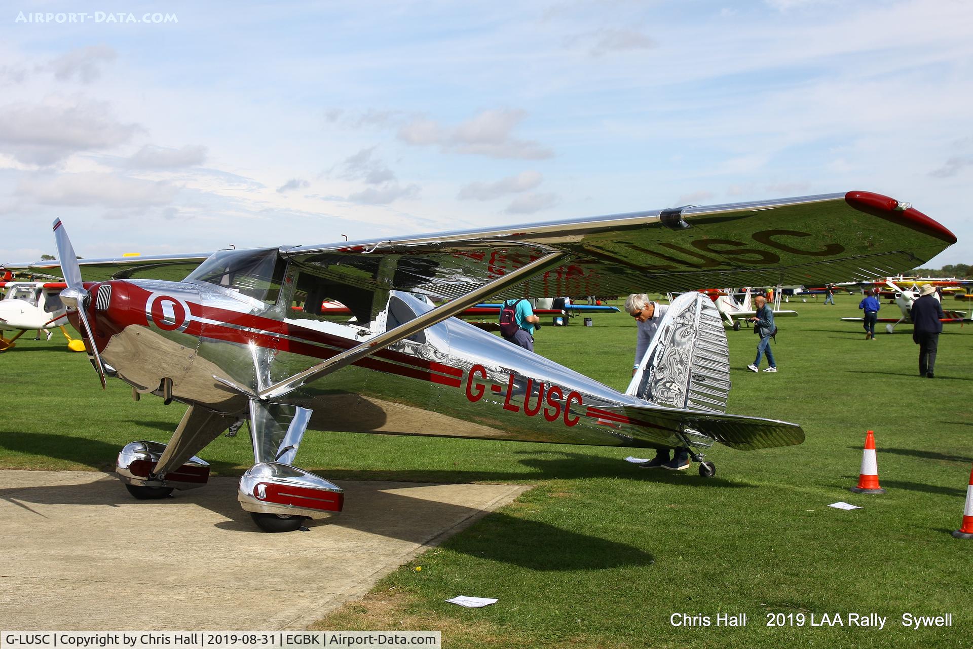G-LUSC, 1946 Luscombe 8E Silvaire C/N 3975, 2019 LAA Rally, Sywell