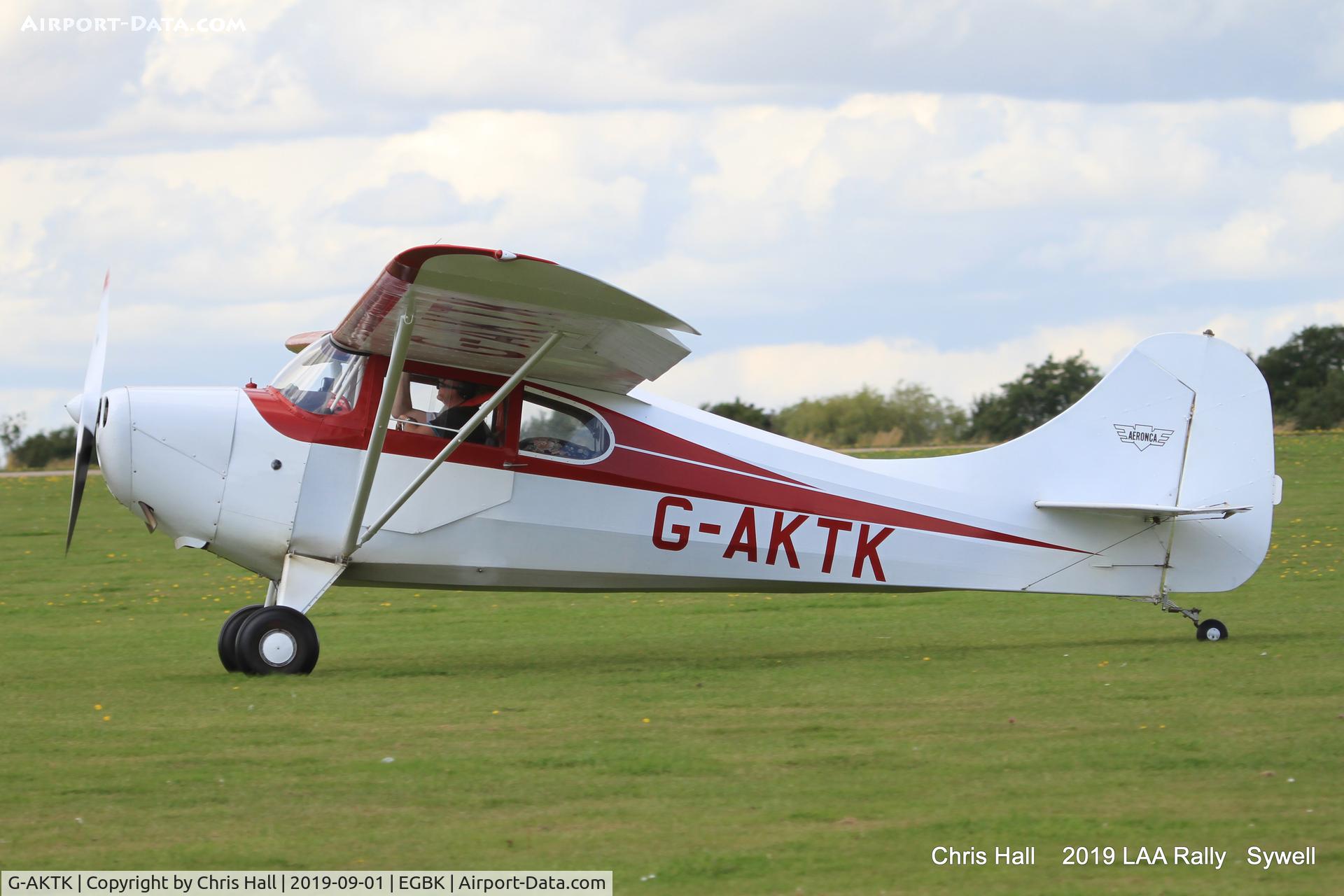 G-AKTK, 1946 Aeronca 11AC Chief C/N 11AC-1017, 2019 LAA Rally, Sywell
