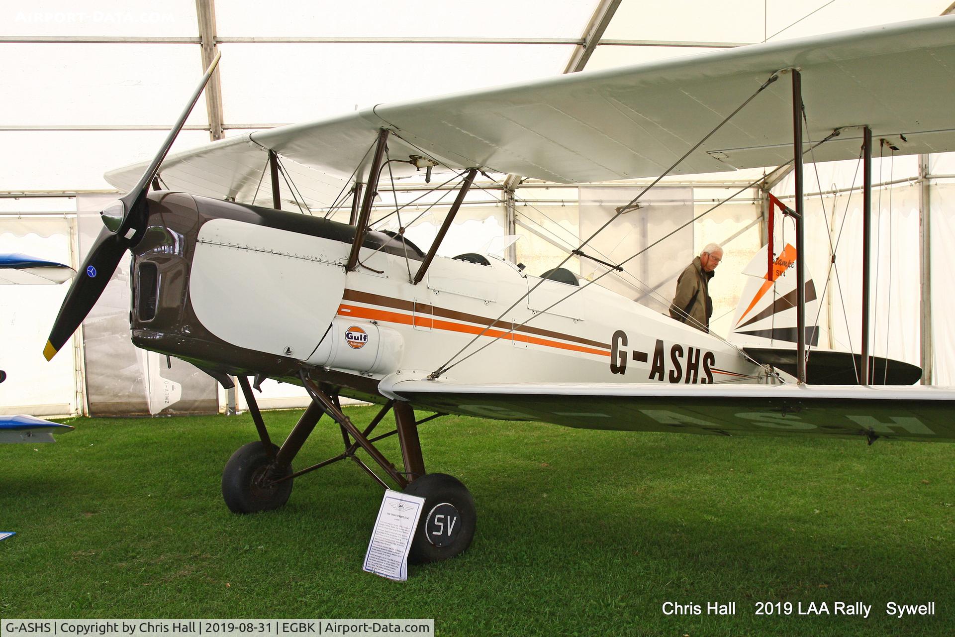 G-ASHS, 1946 Stampe-Vertongen SV-4C(G) C/N 265, 2019 LAA Rally, Sywell