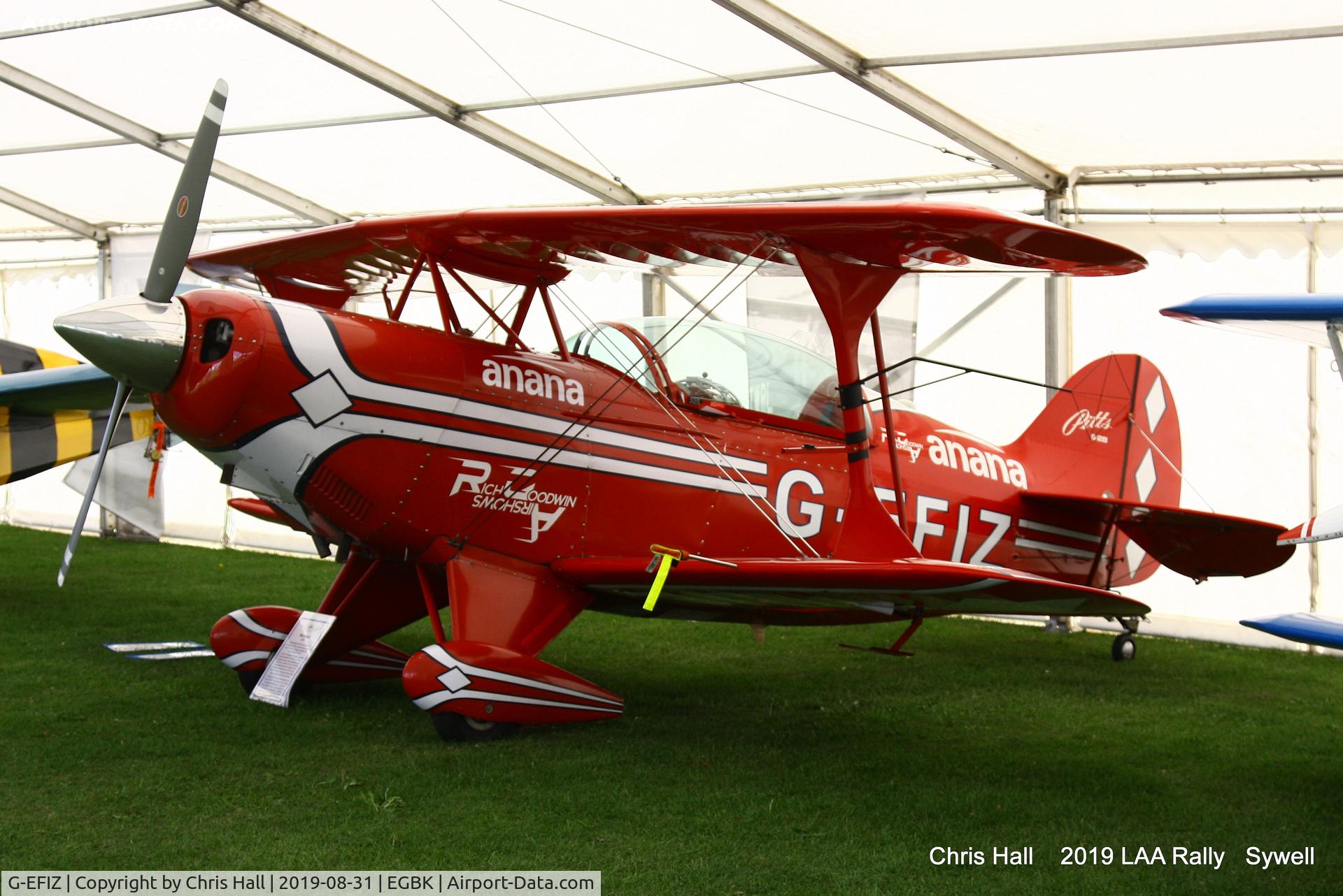 G-EFIZ, 1991 Aviat Pitts S-2B Special C/N 5224, 2019 LAA Rally, Sywell