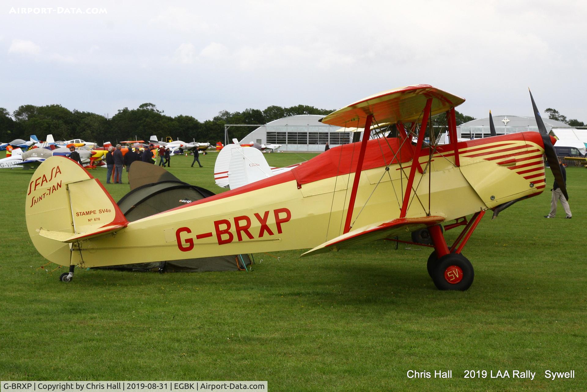 G-BRXP, 1948 Stampe-Vertongen SV-4C C/N 678, 2019 LAA Rally, Sywell