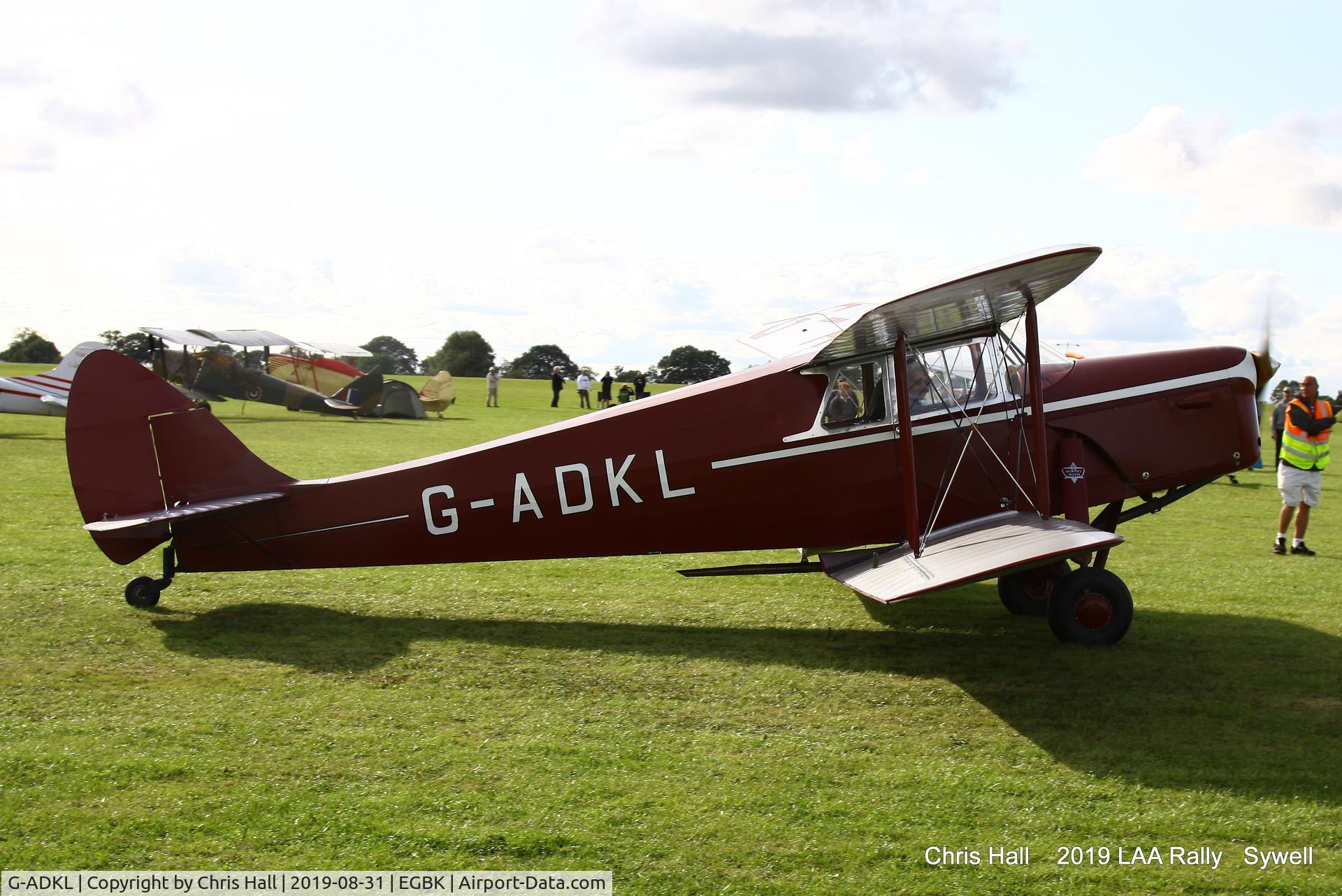 G-ADKL, 1935 De Havilland DH.87B Hornet Moth C/N 8035, 2019 LAA Rally, Sywell