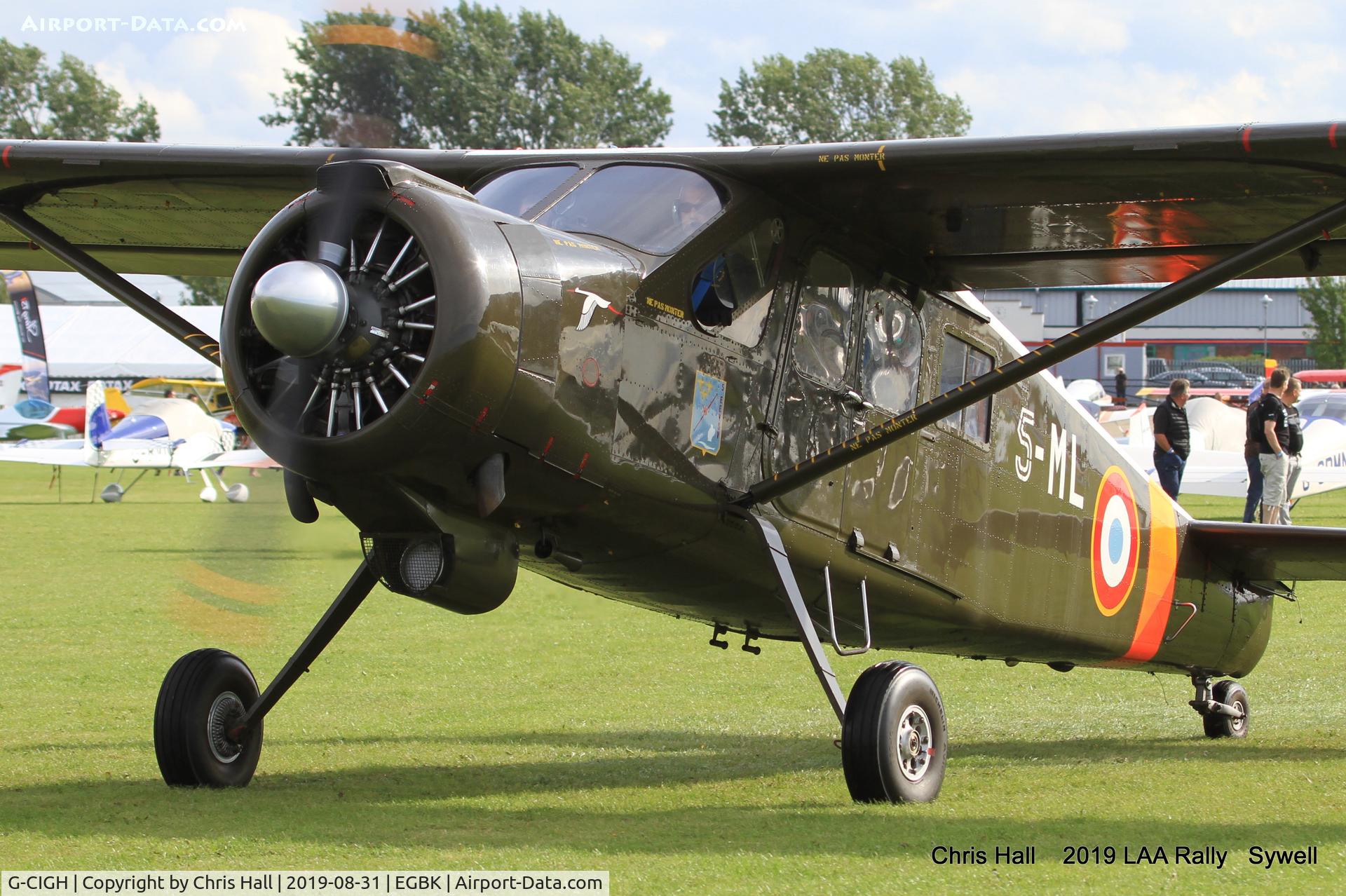 G-CIGH, 1960 Max Holste MH.1521M Broussard C/N 255, 2019 LAA Rally, Sywell