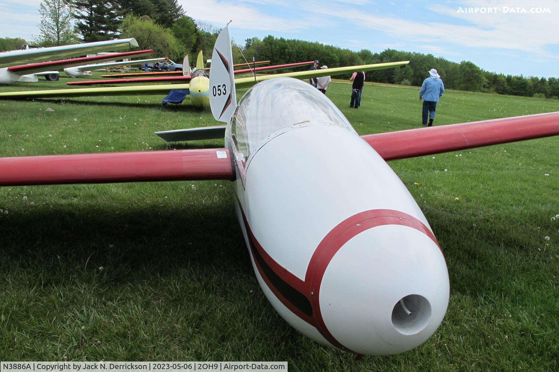 N3886A, 1956 Schweizer SGS 1-26A C/N 53, 2023 SGS 1-26 Nationals