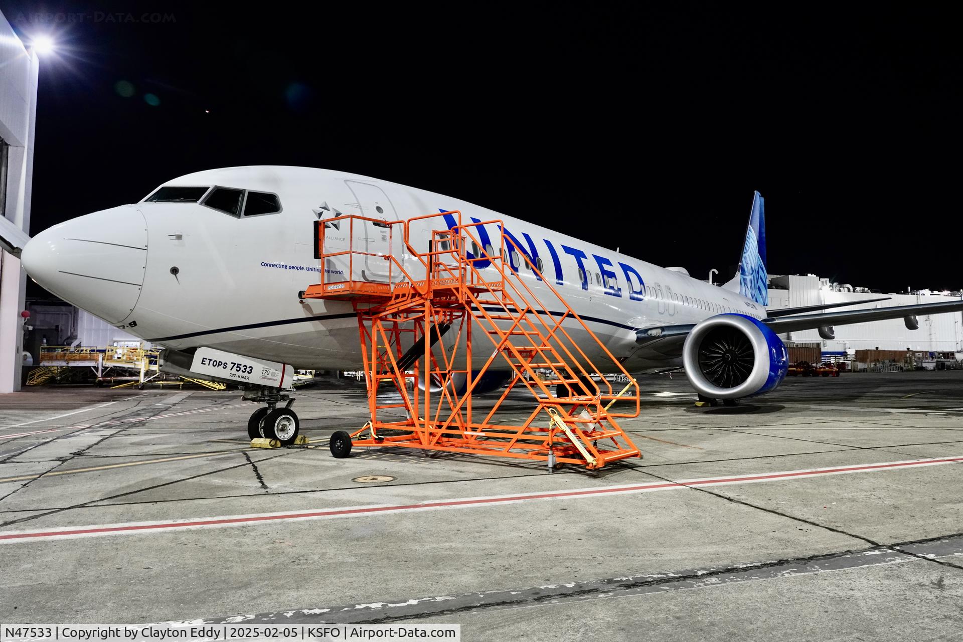 N47533, 2022 Boeing 737-9 MAX C/N 66120, SFO 2025