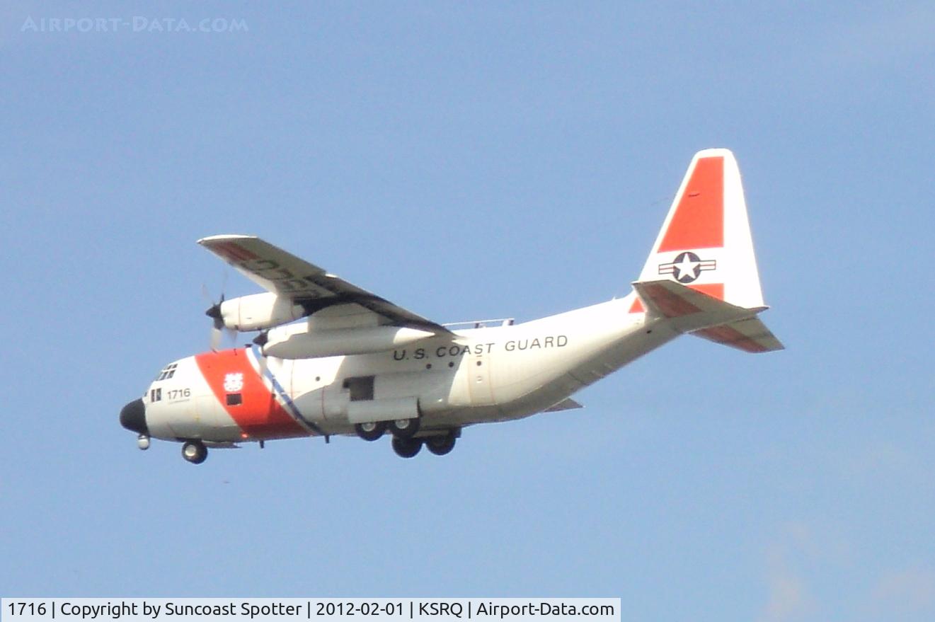 1716, 1985 Lockheed HC-130H Hercules C/N 382-5023, USCG C-130 at SRQ