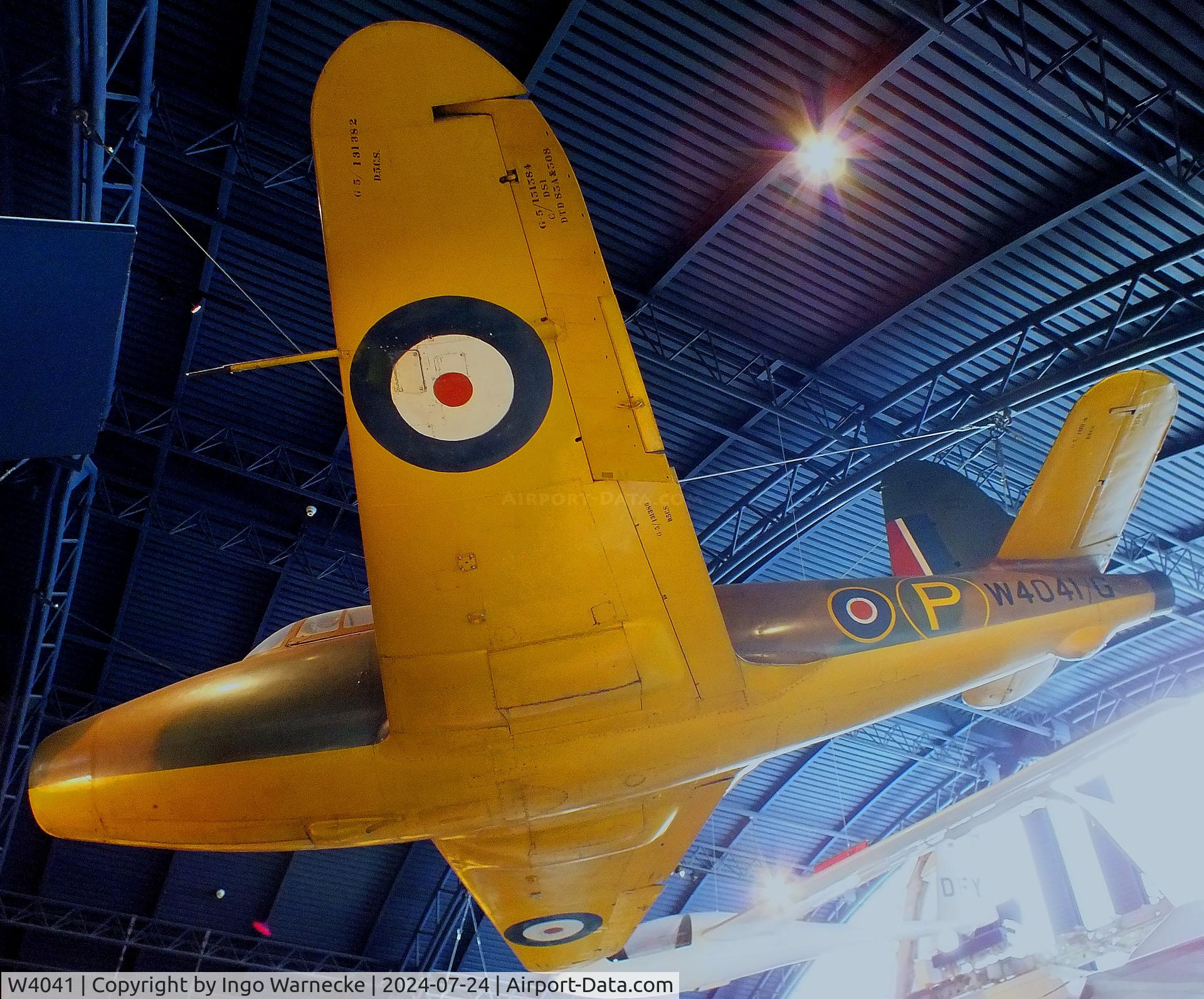 W4041, Gloster E28/39 C/N Not found W4041, Gloster E28/39 at the Science Museum, London