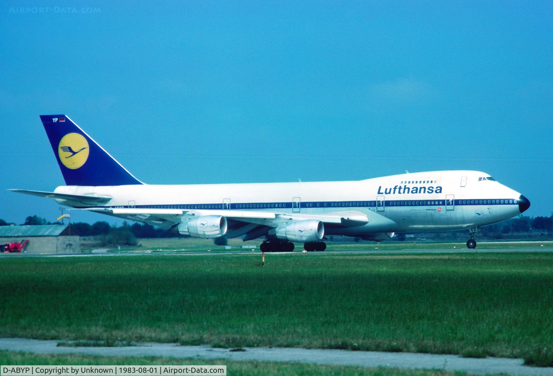 D-ABYP, 1979 Boeing 747-230B C/N 21590, Unknown 8.1983
