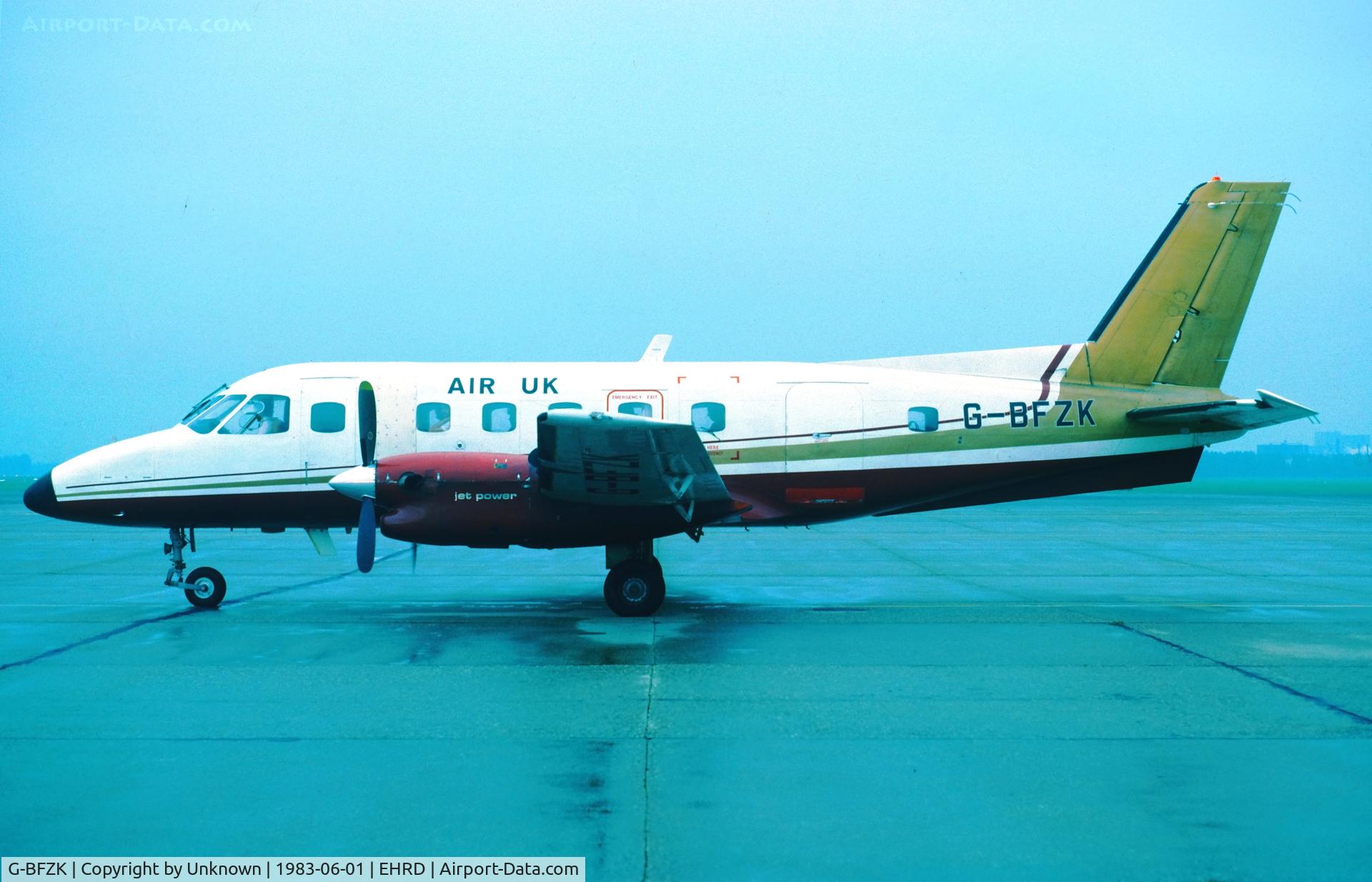 G-BFZK, 1978 Embraer EMB-110P2 Bandeirante C/N 110200, Rotterdam 6.1983