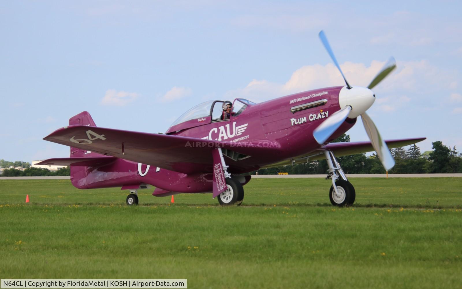 N64CL, 1944 North American F-51D Mustang C/N 10216, P-51D Plum Crazy zx 