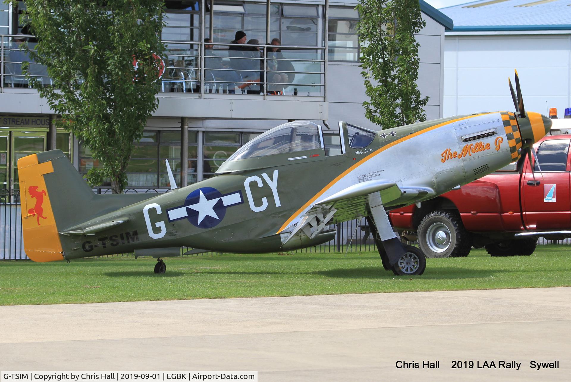 G-TSIM, 2012 Titan T-51 Mustang C/N LAA 355-14964, 2019 LAA Rally, Sywell