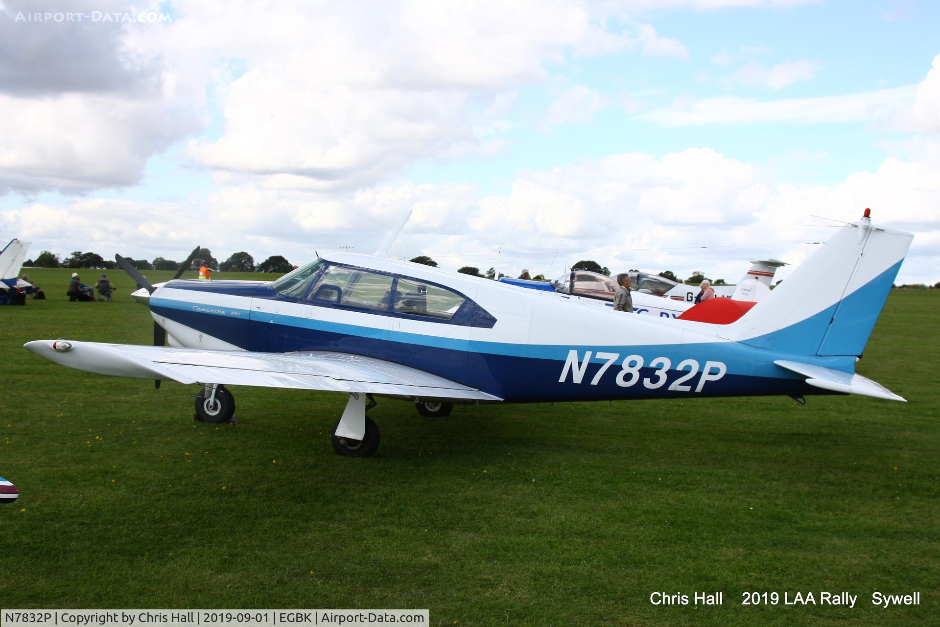 N7832P, 1962 Piper PA-24-250 Comanche C/N 24-3052, 2019 LAA Rally, Sywell