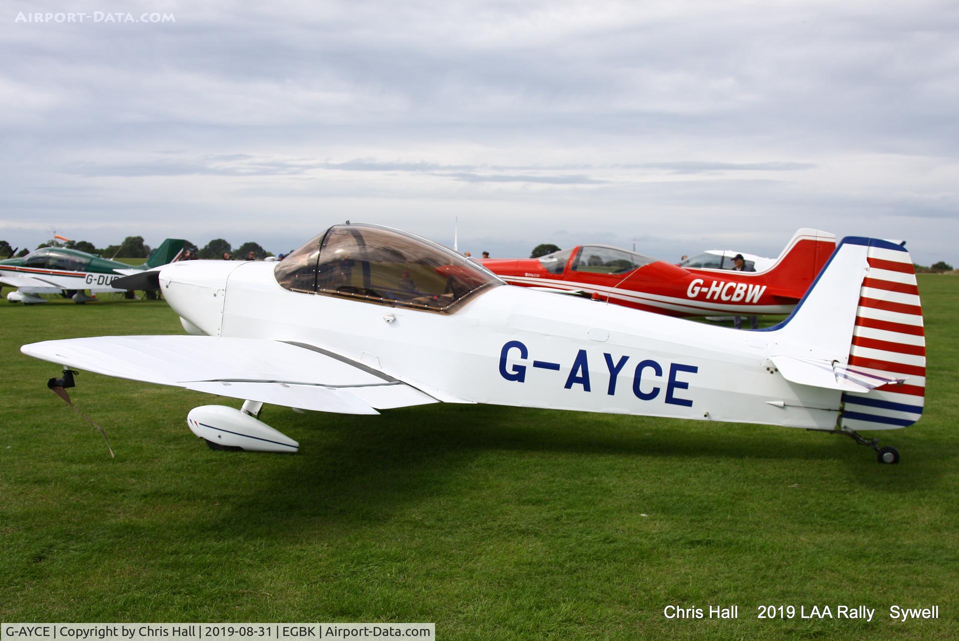 G-AYCE, 1960 Scintex CP-301-C Emeraude C/N 530, 2019 LAA Rally, Sywell