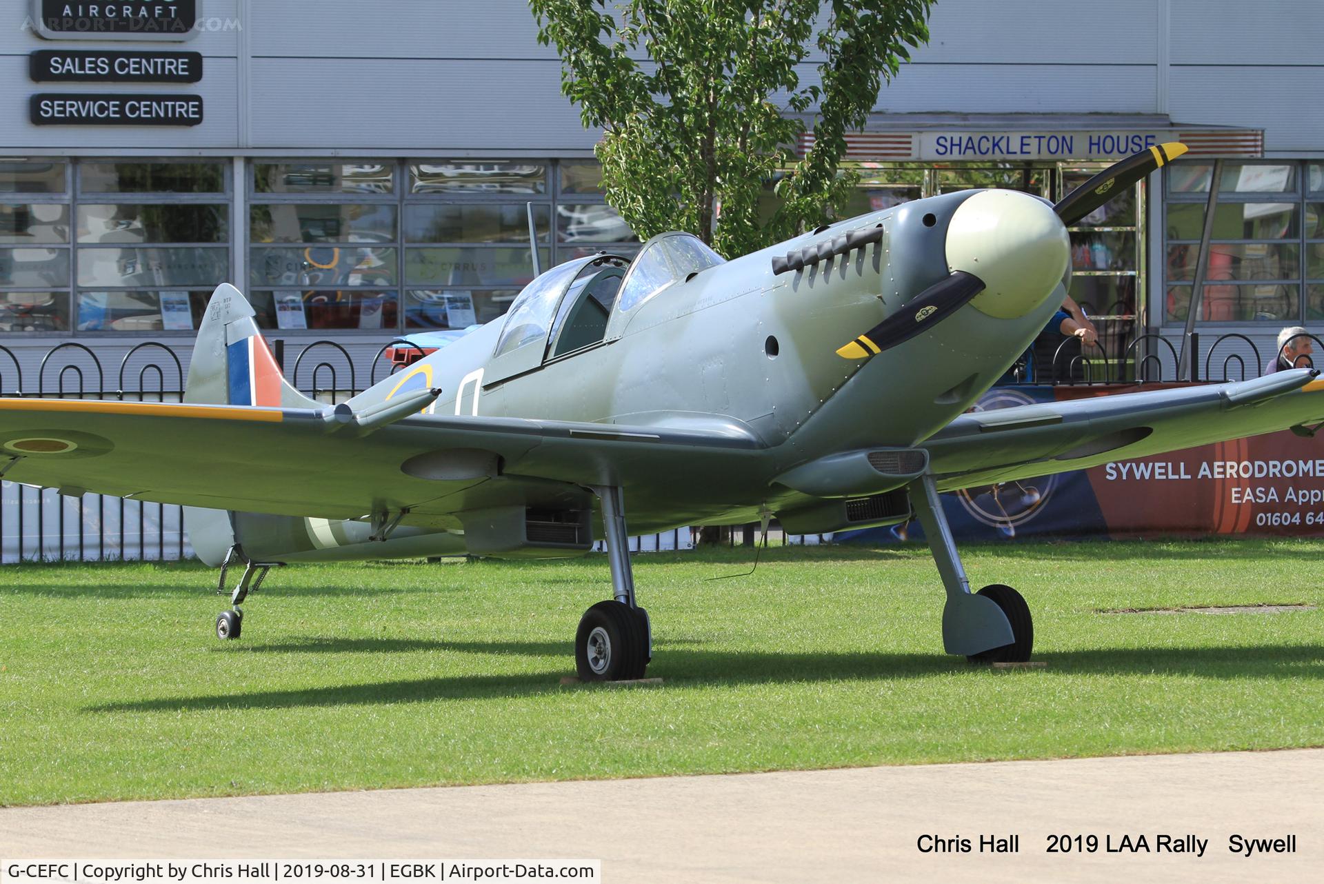 G-CEFC, 2006 Supermarine Aircraft Spitfire Mk.26 C/N PFA 324-14417, 2019 LAA Rally, Sywell