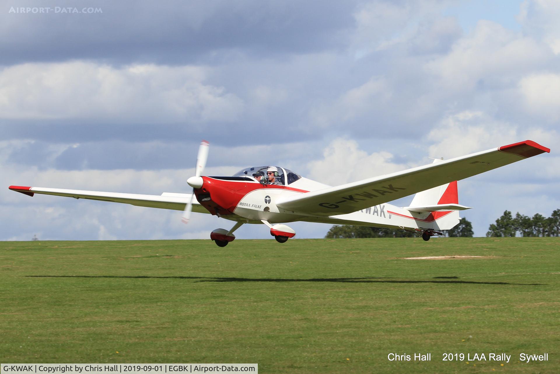 G-KWAK, 1995 Scheibe SF-25C Falke C/N 44581, 2019 LAA Rally, Sywell