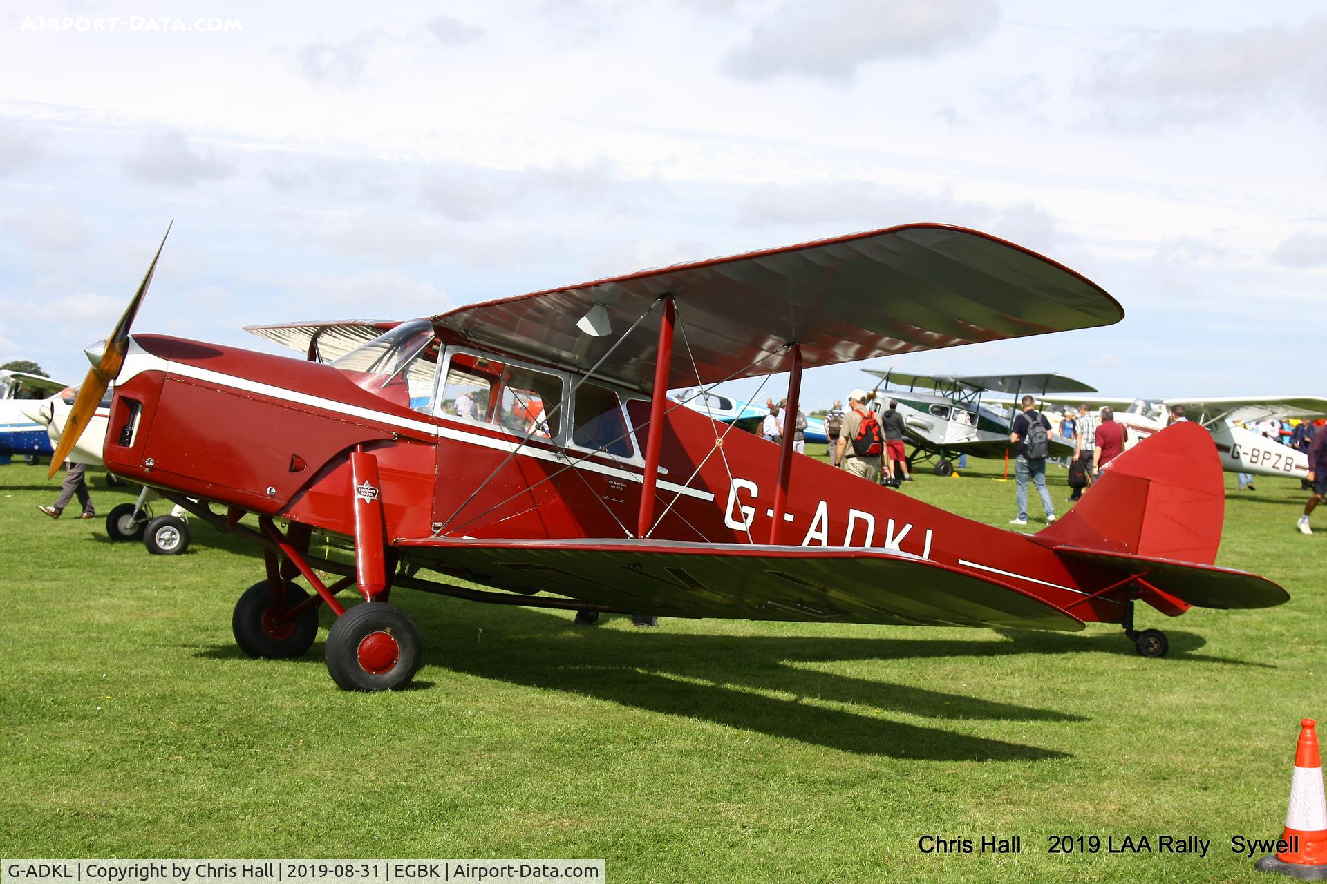 G-ADKL, 1935 De Havilland DH.87B Hornet Moth C/N 8035, 2019 LAA Rally, Sywell