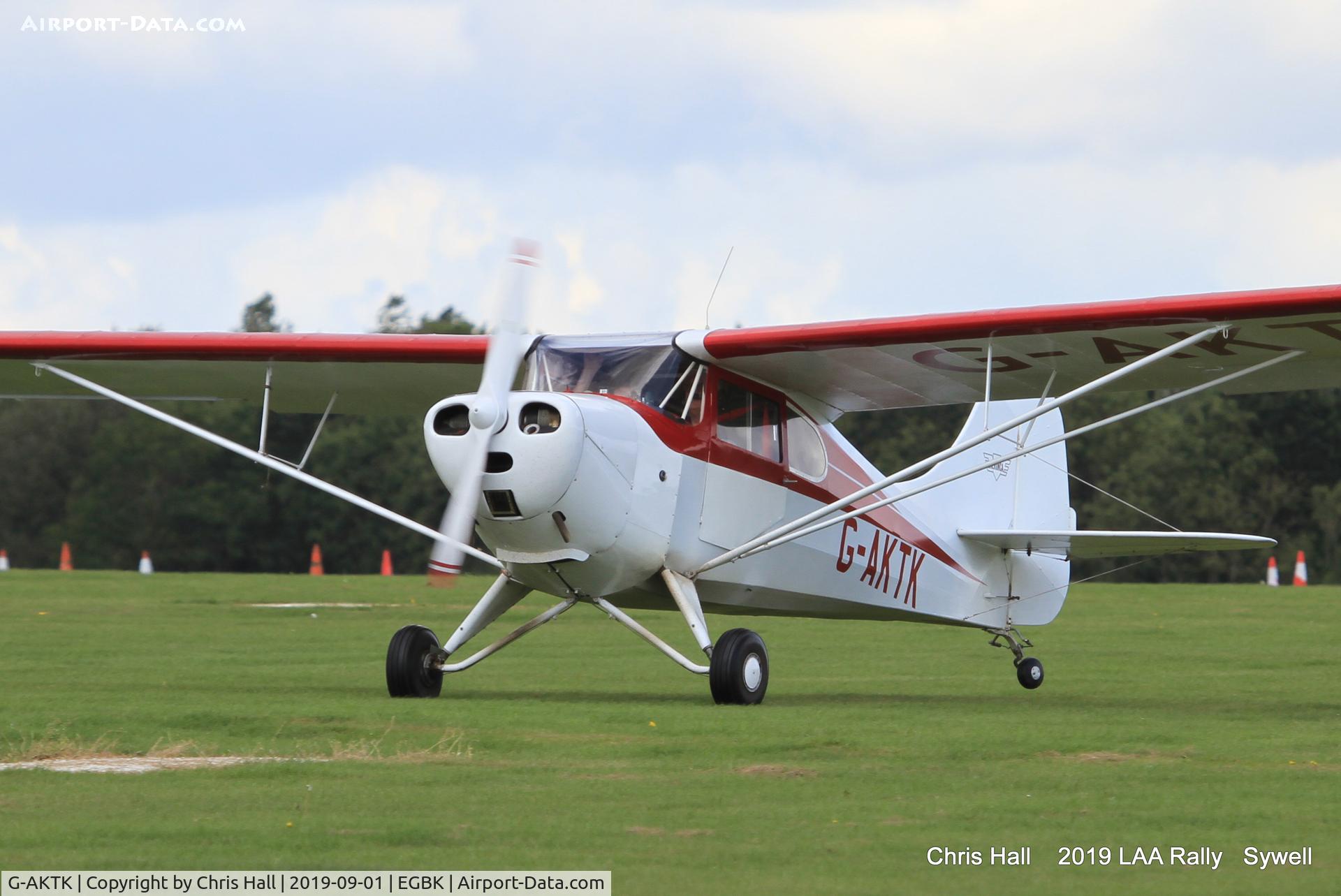 G-AKTK, 1946 Aeronca 11AC Chief C/N 11AC-1017, 2019 LAA Rally, Sywell