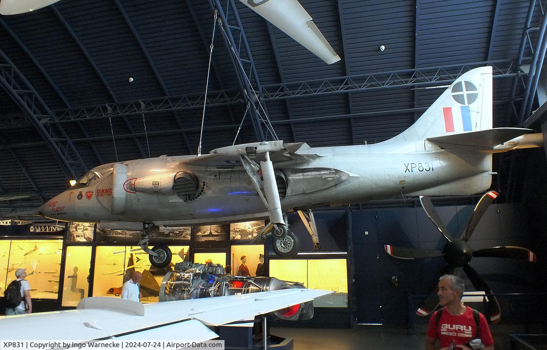 XP831, 1961 Hawker Siddeley P.1127 C/N P-01, Hawker Siddeley P.1127 at the Science Museum, London