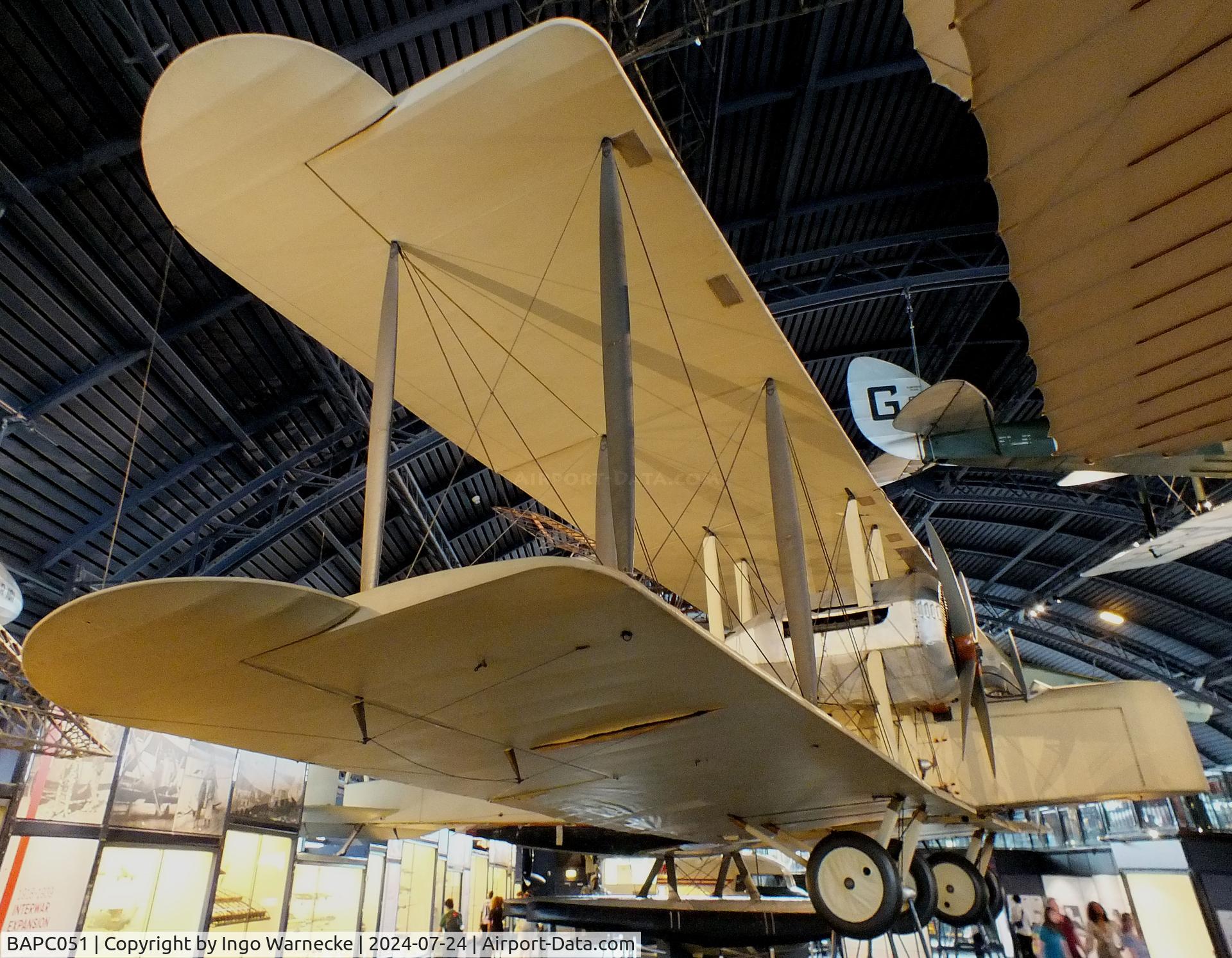 BAPC051, 1918 Vickers FB.27 Vimy IV C/N BAPC.051, Vickers FB.27 Vimy IV at the Science Museum, London