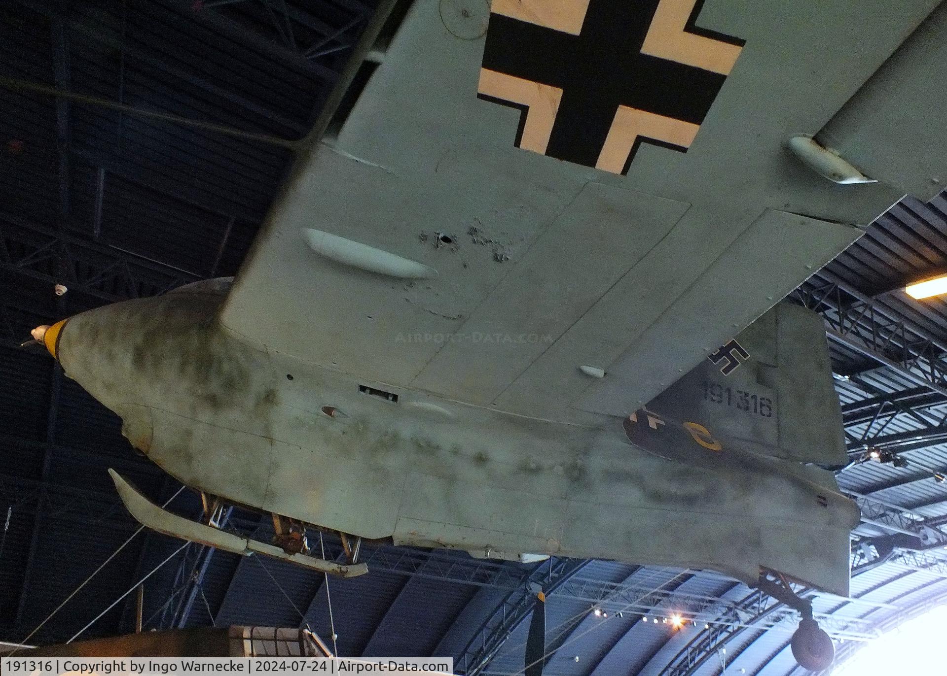 191316, Messerschmitt Me-163B Komet C/N 191316, Messerschmitt Me 163B Komet at the Science Museum, London